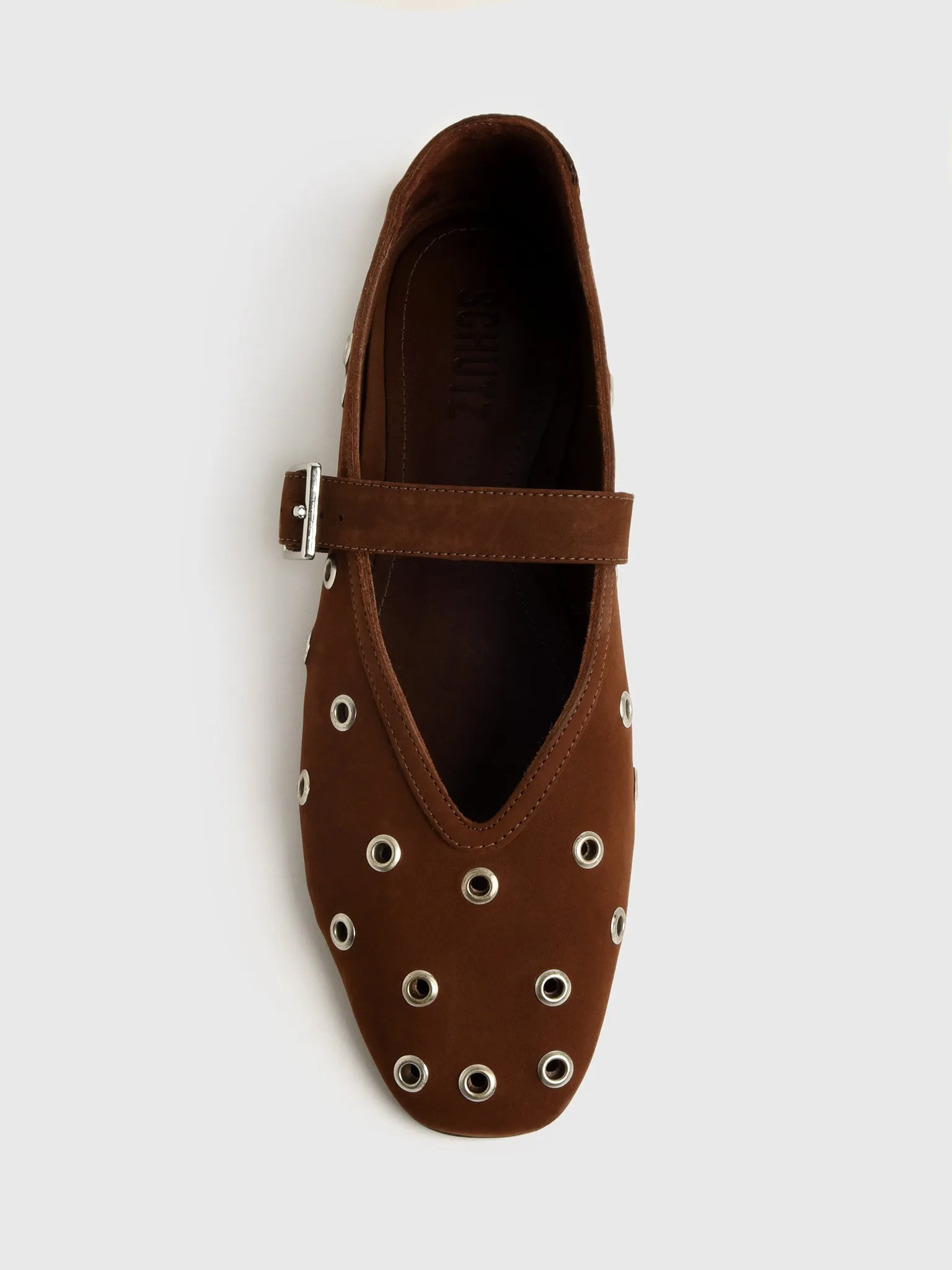 Schutz Women's Liza Eyelets Leather Flat sold by Saint Bernard product image thumbnail 2