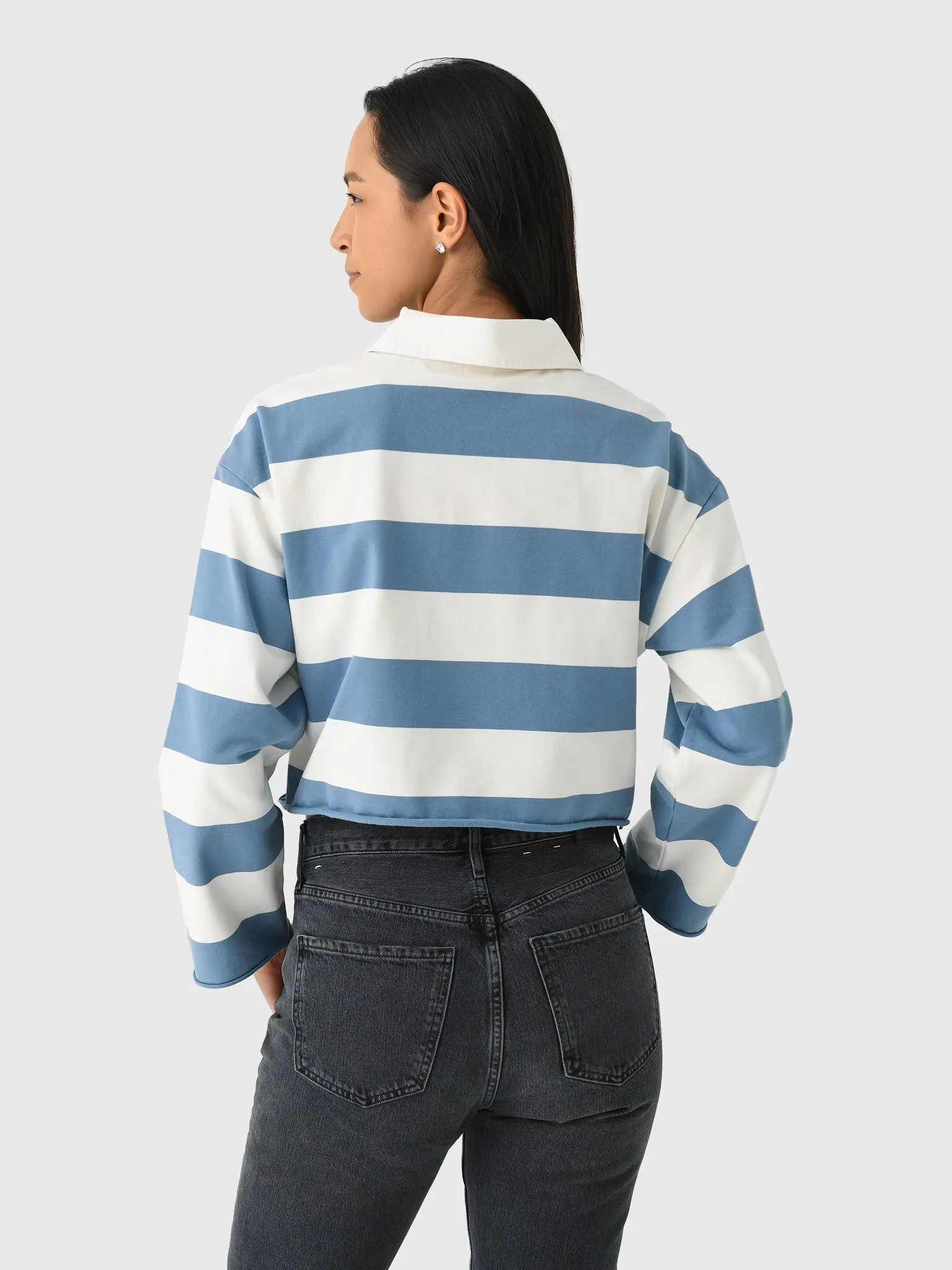 Re/Done Women's Cut Off Rugby Polo sold by Saint Bernard product image thumbnail 4