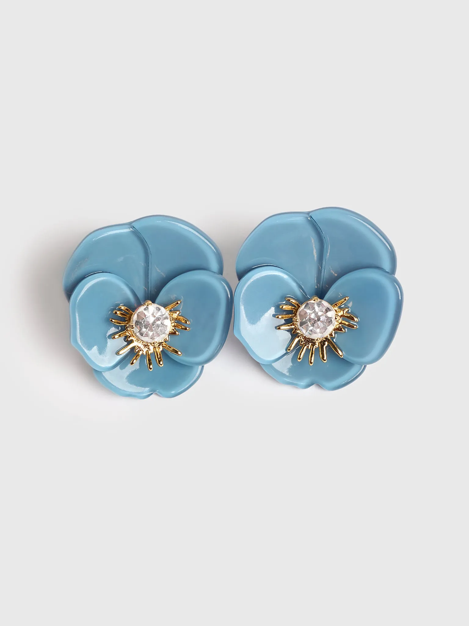 Lele Sadoughi Pansy Button Earrings sold by Saint Bernard