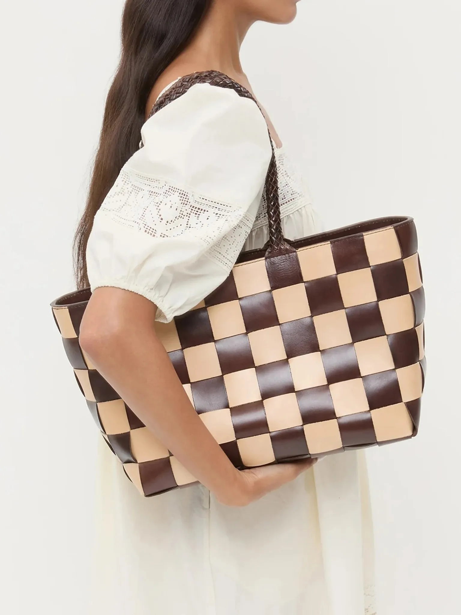 Loeffler Randall Klara Woven Leather Tote sold by Saint Bernard product image thumbnail 2