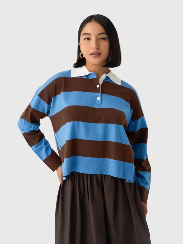 Simkhai Women's Carson Rugby Polo Sweater made by Simkhai