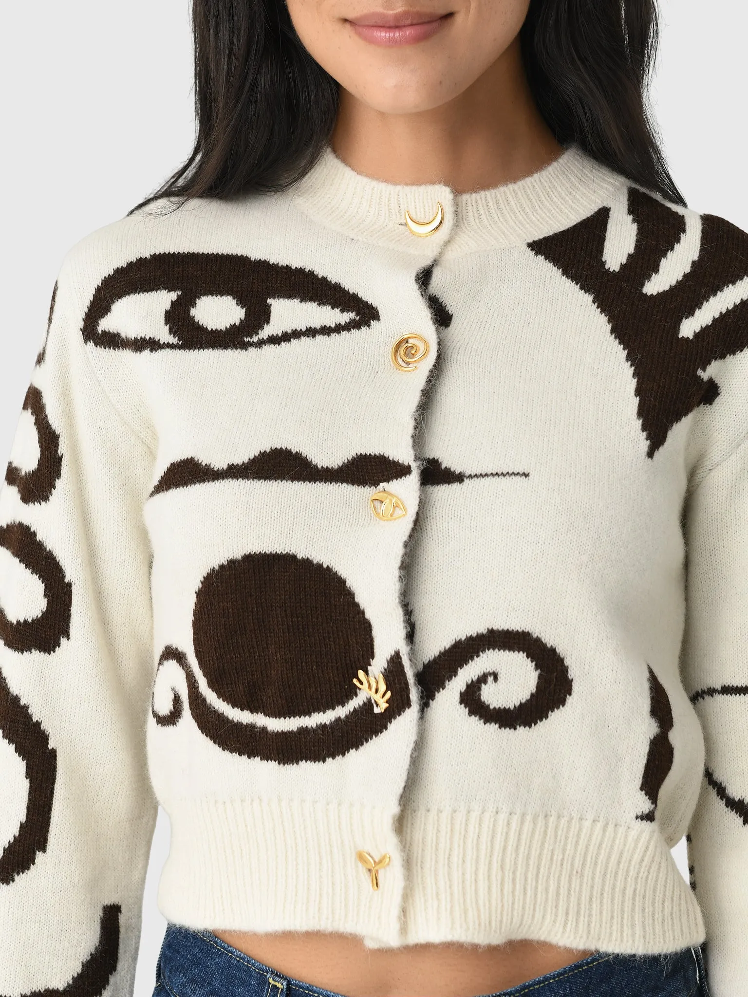 Cala De La Cruz Women's Jade Cardigan sold by Saint Bernard product image thumbnail 5