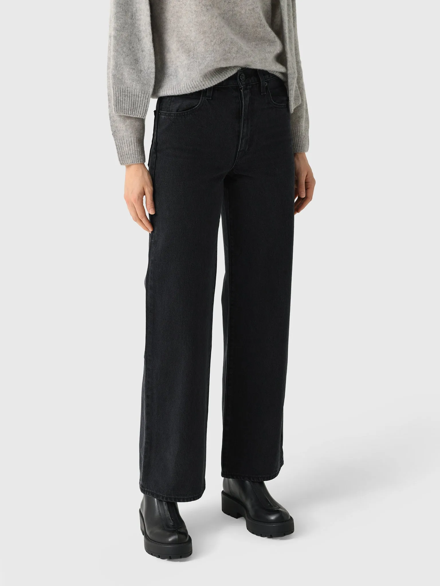 SLVRLAKE Women's Grace Wide Leg Jean sold by Saint Bernard product image thumbnail 4