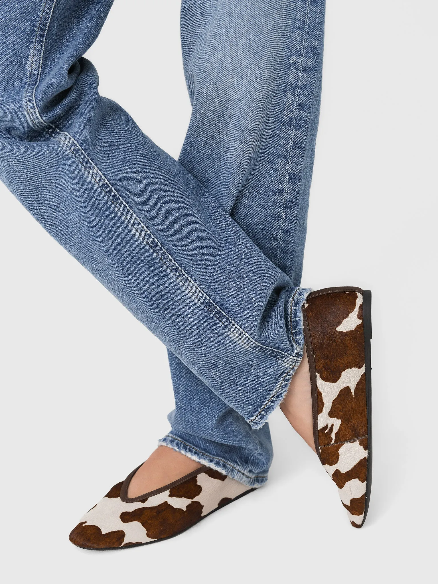 Schutz Women's Vick Hair Calf Flat sold by Saint Bernard product image thumbnail 2