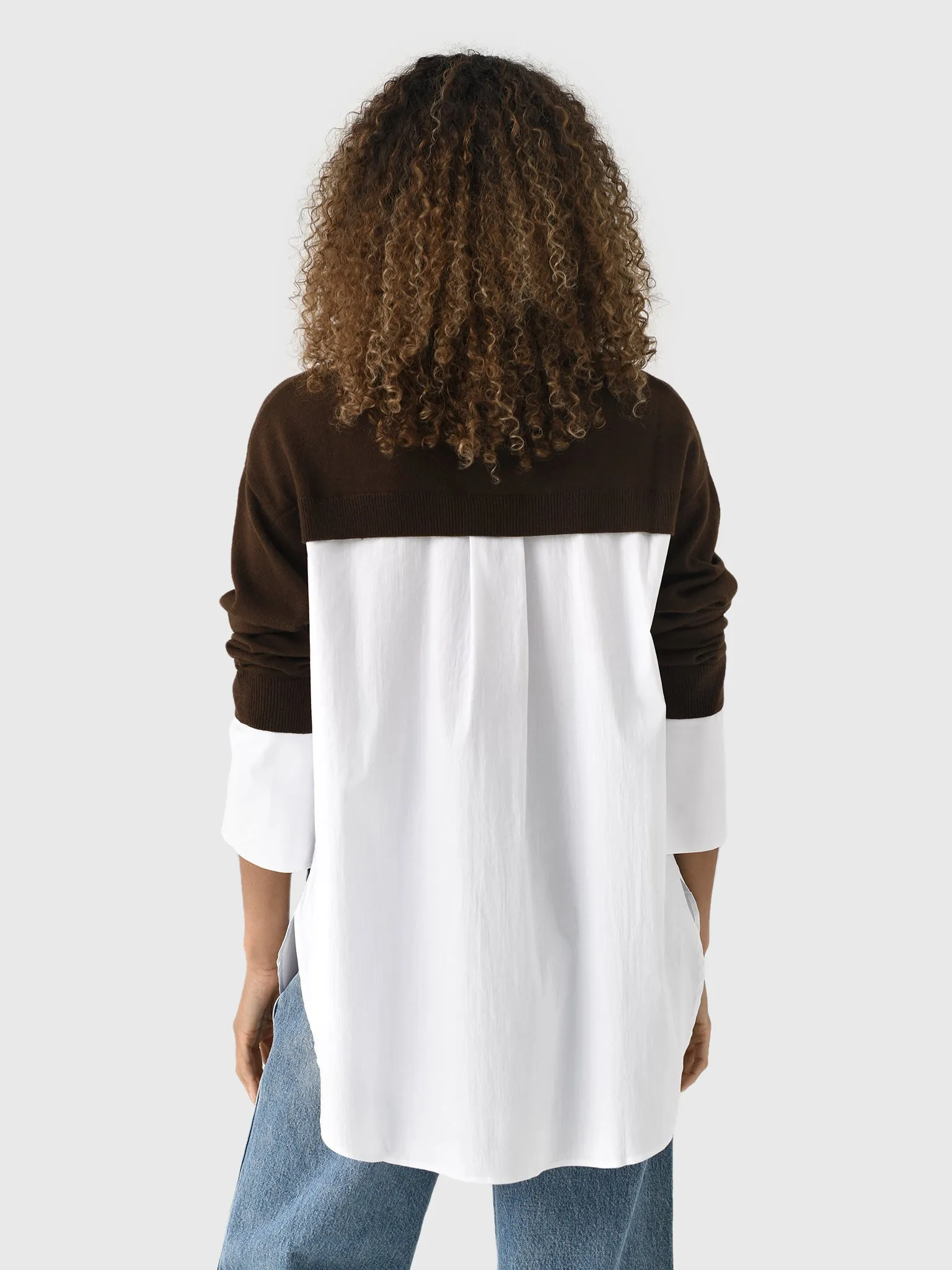 Simon Miller Women's Pip Poplin Combo Sweater sold by Saint Bernard product image thumbnail 4