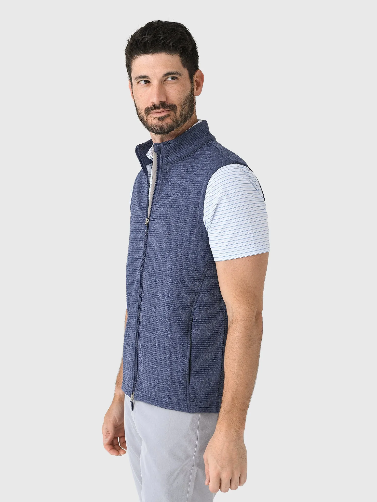 Johnnie-O Men's Reggie Ribbed Performance Vest sold by Saint Bernard product image thumbnail 3