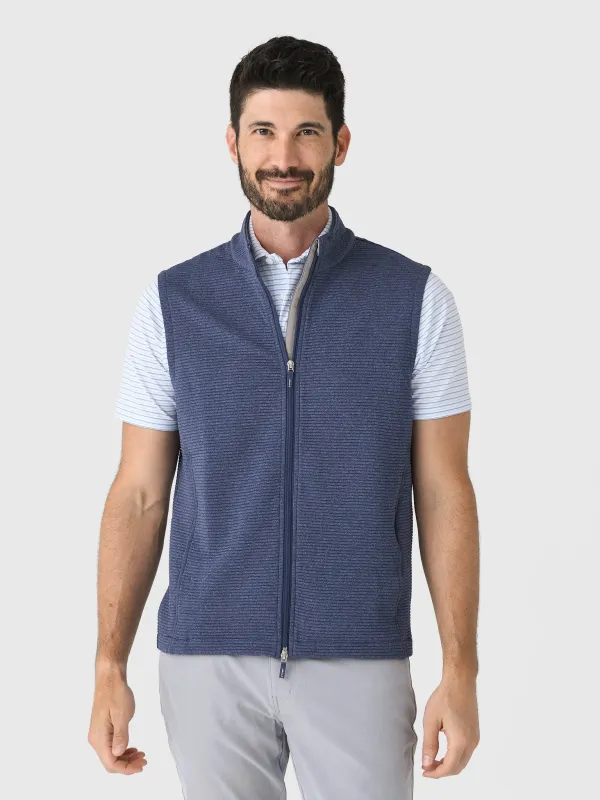 Johnnie-O Men's Reggie Ribbed Performance Vest sold by Saint Bernard