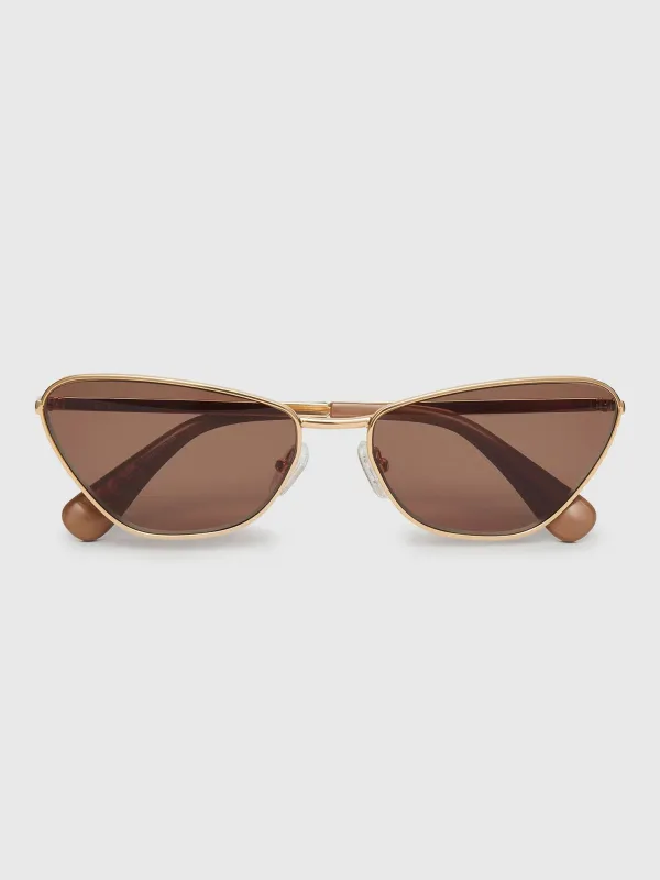 Lele Sadoughi Dolly Golden Frame Sunglasses sold by Saint Bernard