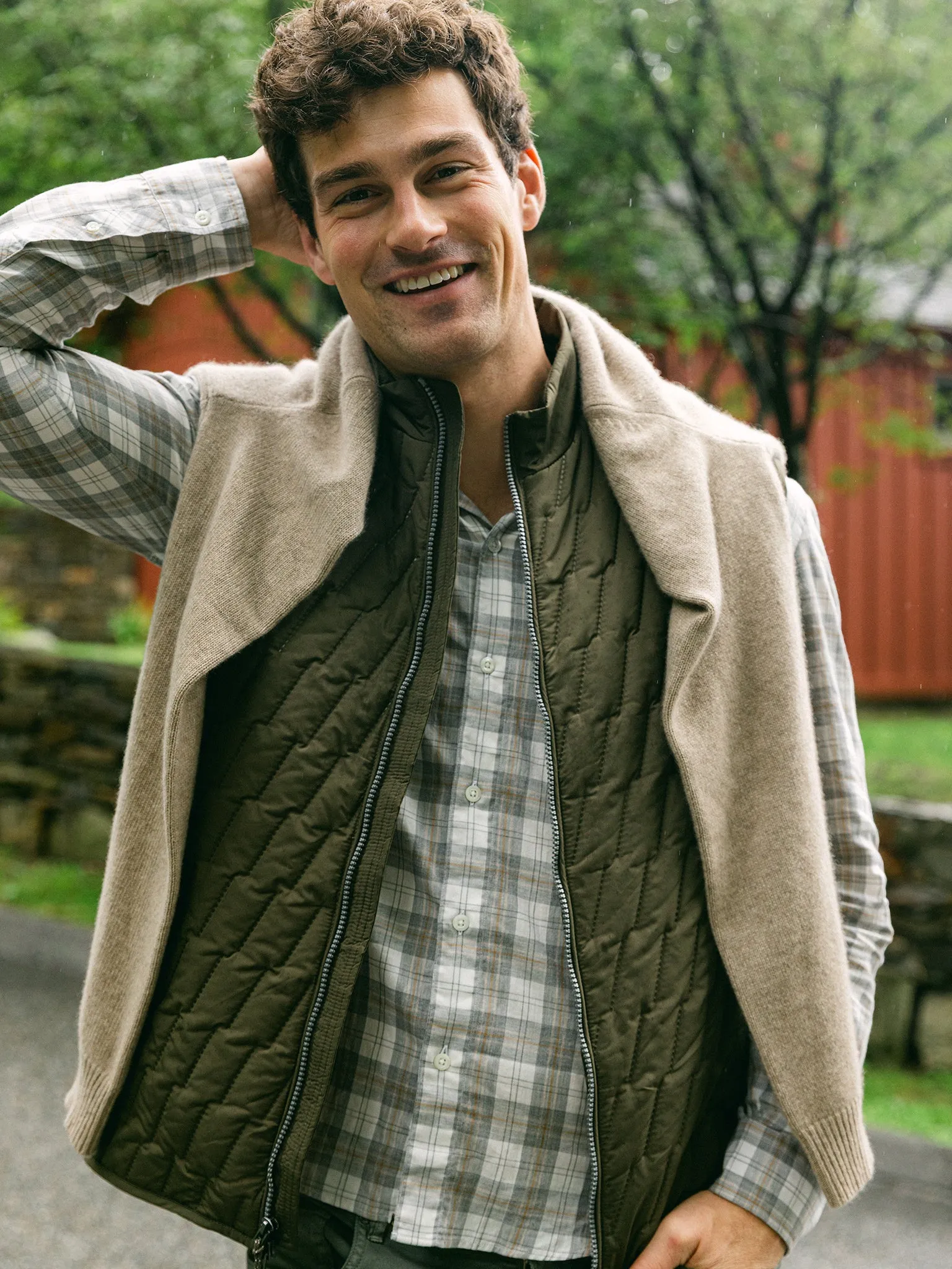 Johnnie-O Men's Belfry Quilted Puffer Vest sold by Saint Bernard product image thumbnail 4