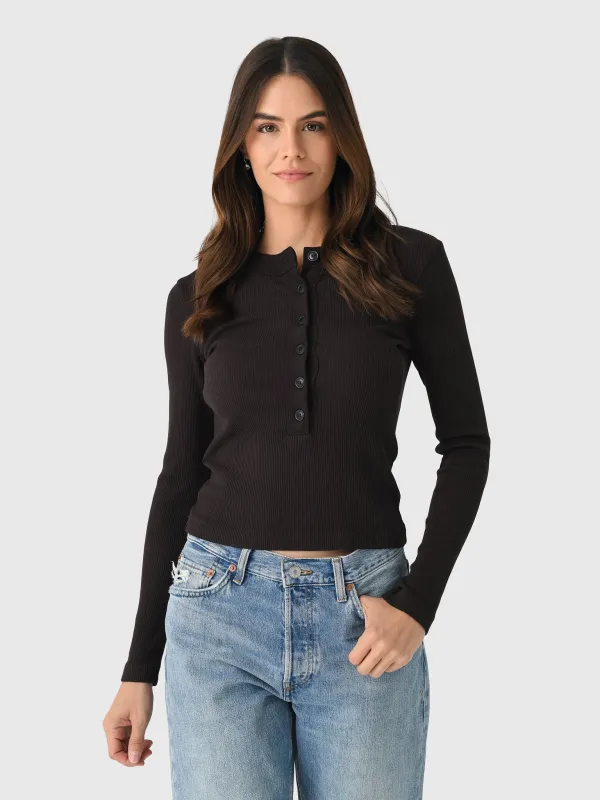 Citizens Of Humanity Women's Varra Henley Top sold by Saint Bernard