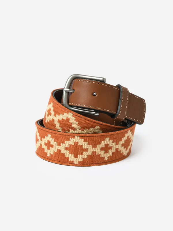 La Matera Men's Talampaya Woven Belt sold by Saint Bernard