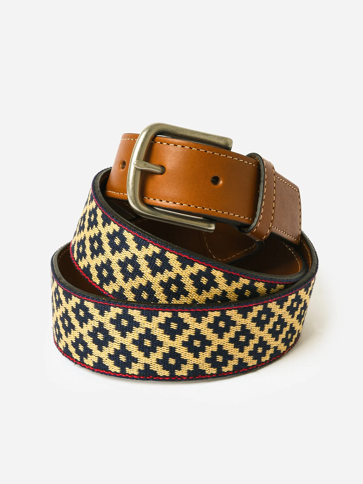 La Matera Men's Diplomatico Woven Belt sold by Saint Bernard