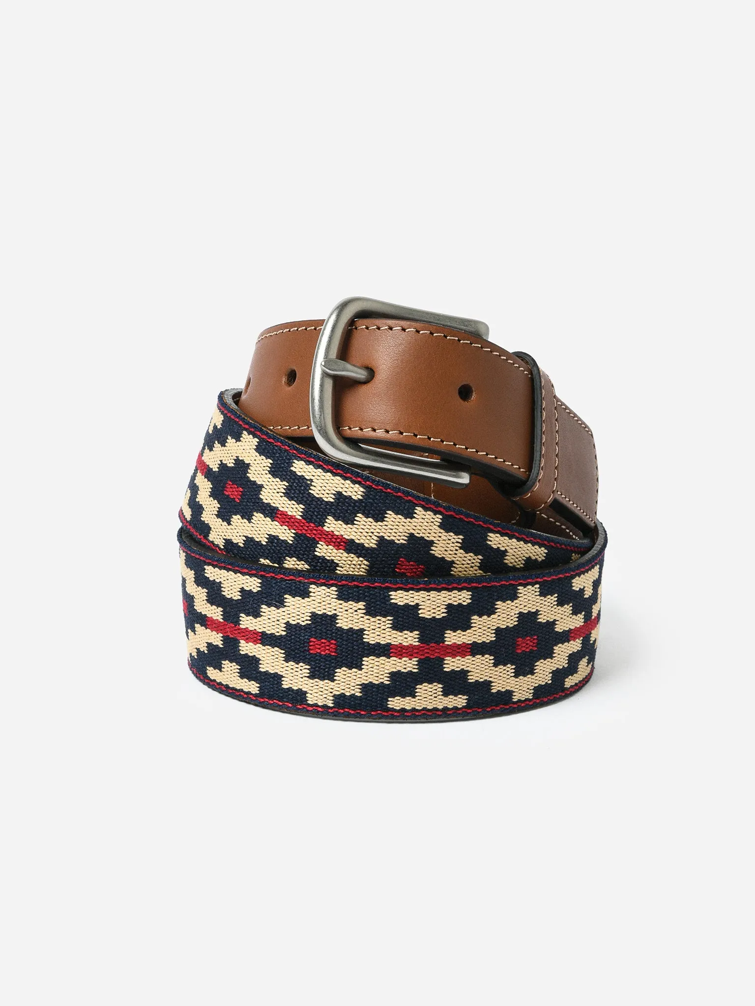 La Matera Men's Trucha Woven Belt sold by Saint Bernard