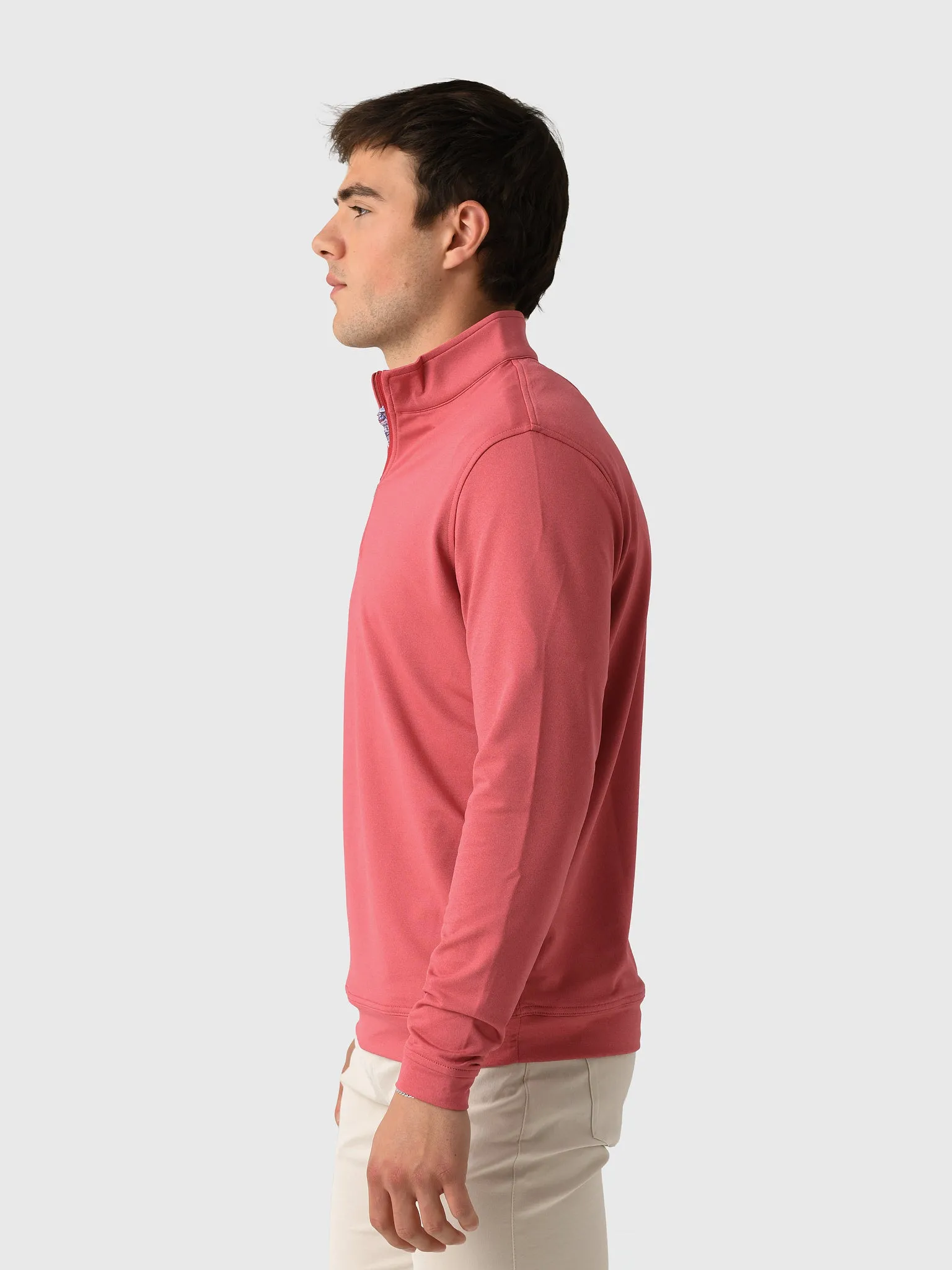 Peter Millar Crown Sport Men's Perth Mélange Performance Quarter-Zip sold by Saint Bernard product image thumbnail 3