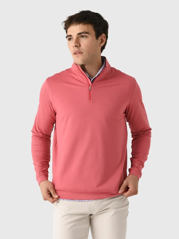 Peter Millar Crown Sport Men's Perth Mélange Performance Quarter-Zip made by Peter Millar