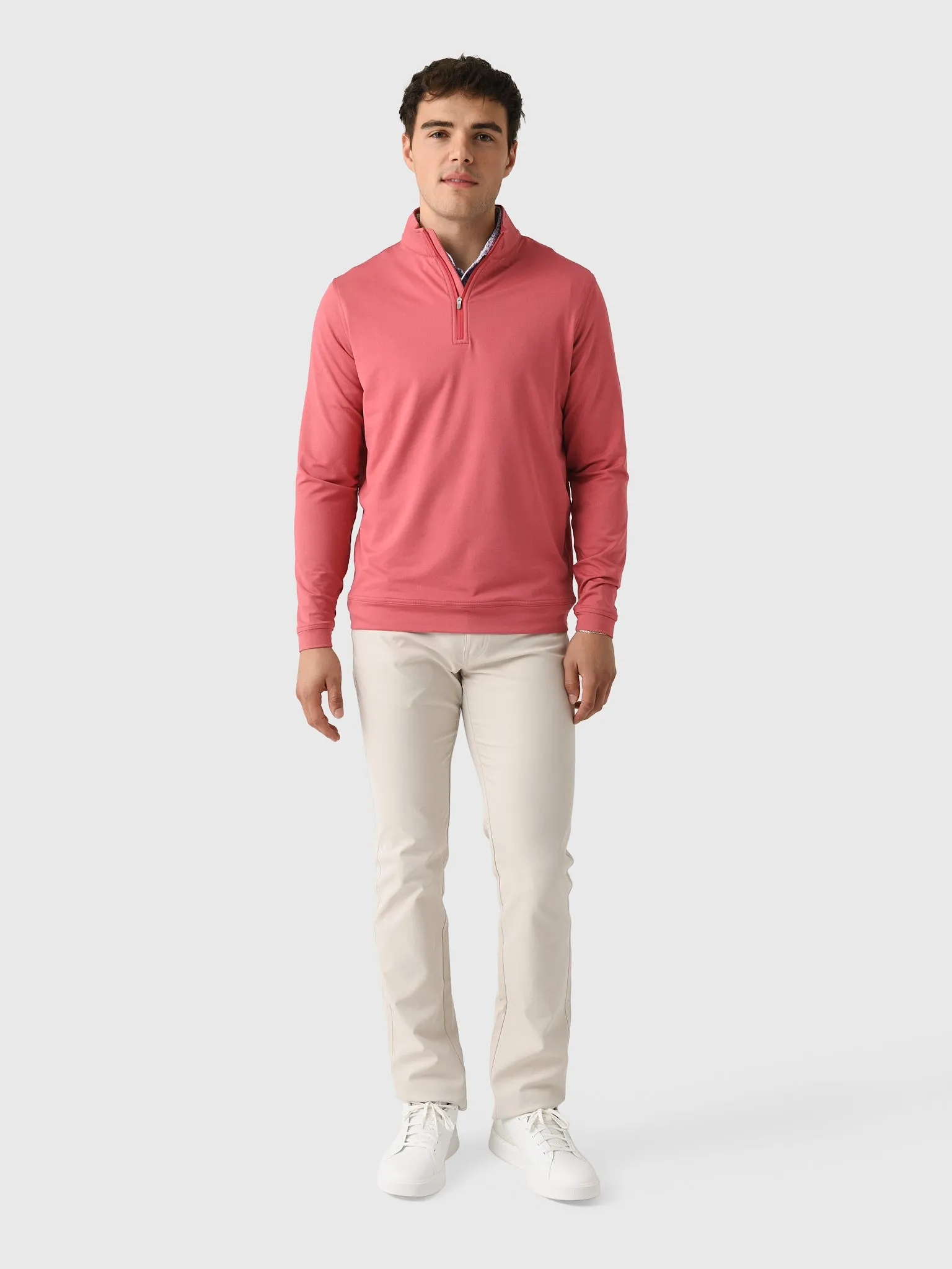 Peter Millar Crown Sport Men's Perth Mélange Performance Quarter-Zip sold by Saint Bernard product image thumbnail 2