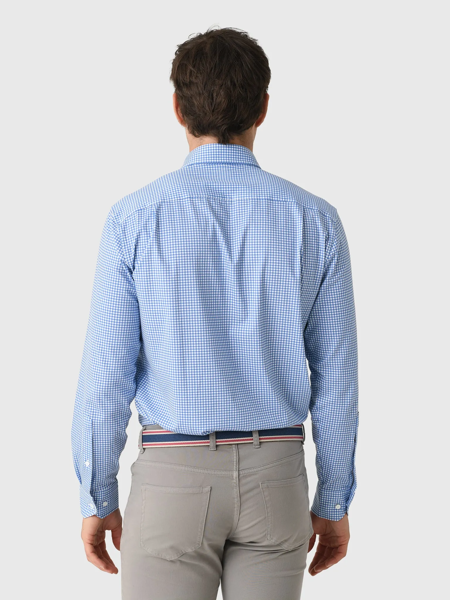Peter Millar Crown Crafted Men's Excursionist Flex Gingham Sport Shirt sold by Saint Bernard product image thumbnail 4