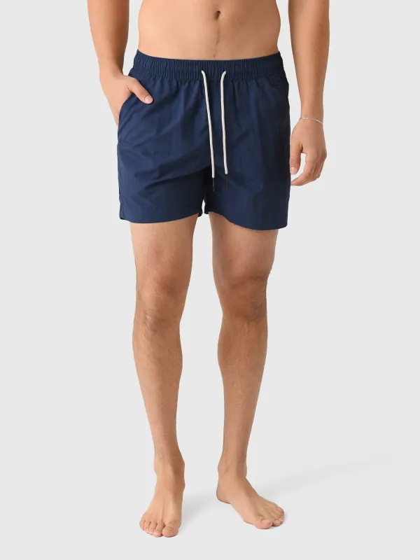 OAS Men's Navy Nylon Swim Trunk made by OAS