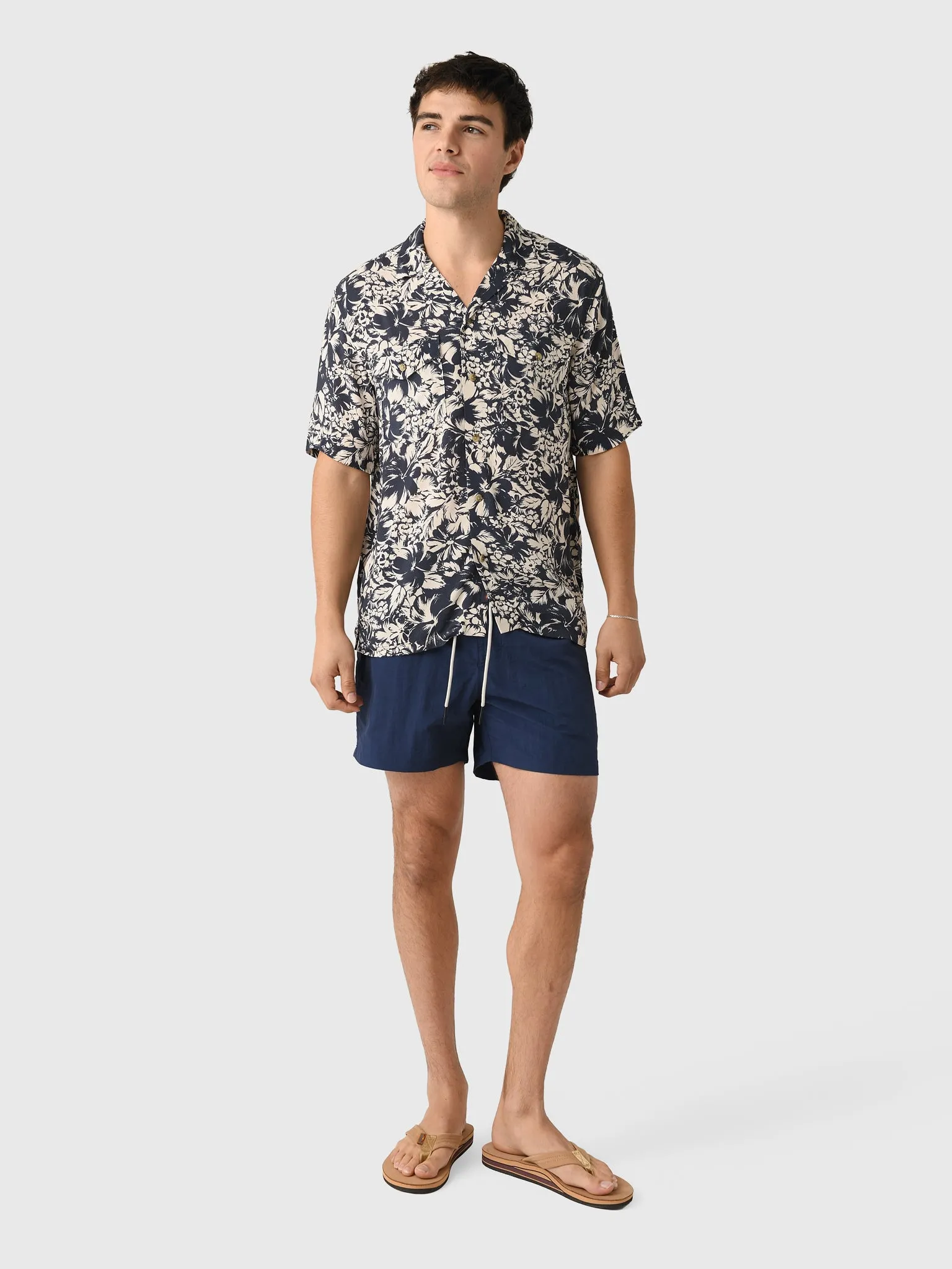 OAS Men's Navy Nylon Swim Trunk sold by Saint Bernard product image thumbnail 2