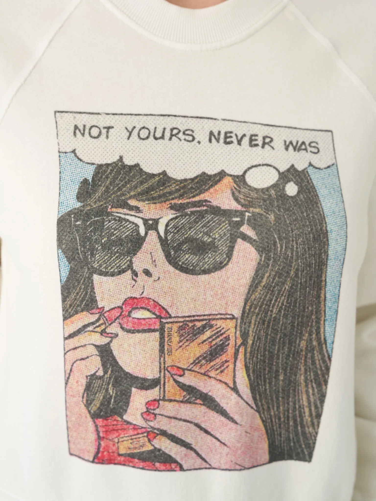Re/Done Women's Not Yours Classic Crewneck sold by Saint Bernard product image thumbnail 5