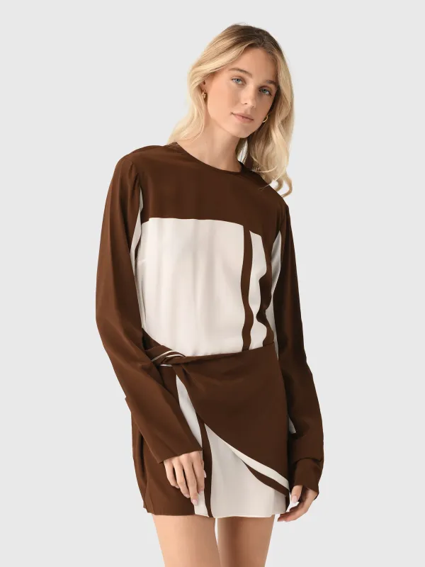 SIR. Women's Destino Twist Mini Dress sold by Saint Bernard