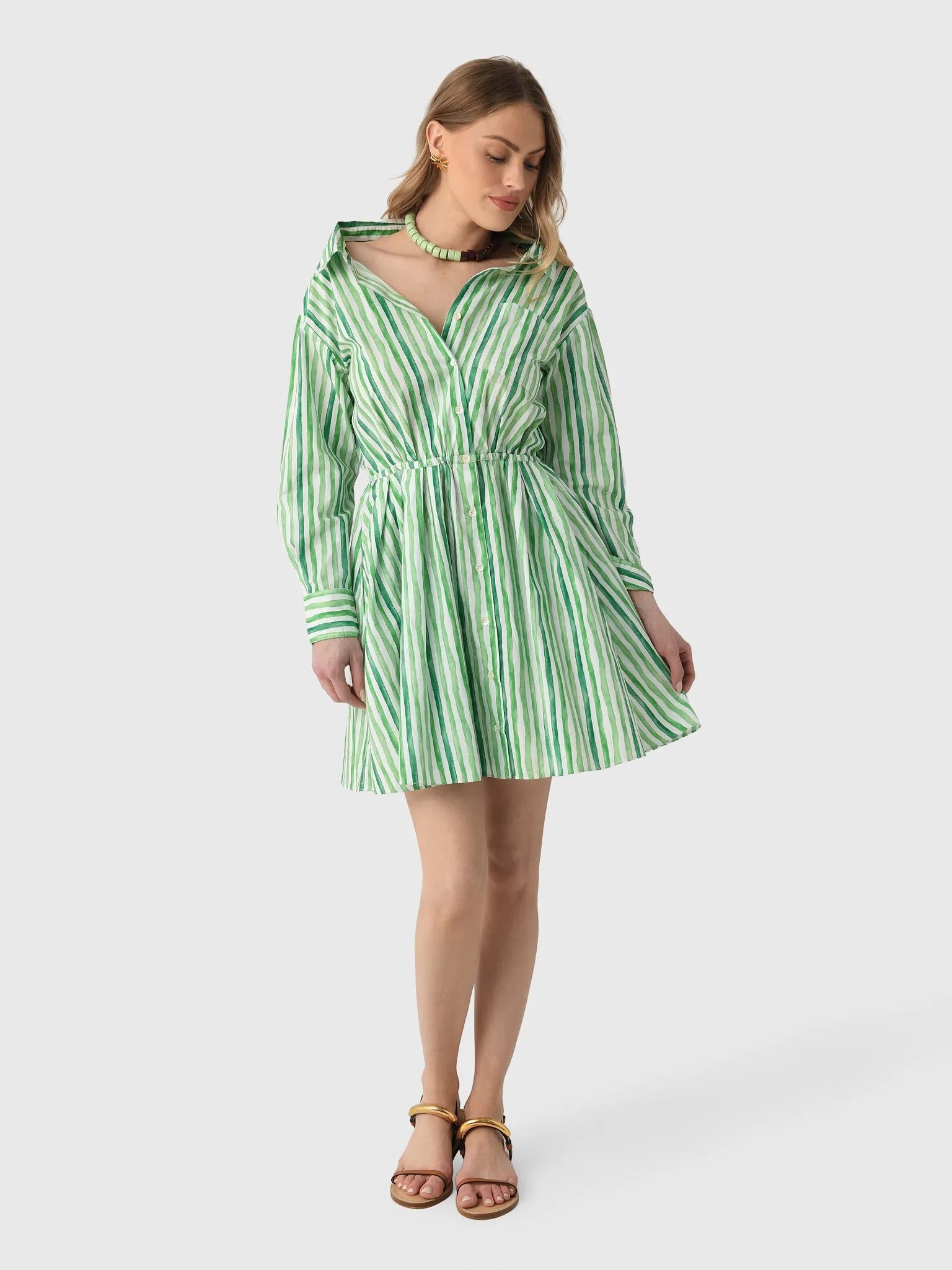 Rosie Assoulin Women's Falling Off The Shoulder Mini Dress sold by Saint Bernard product image thumbnail 2