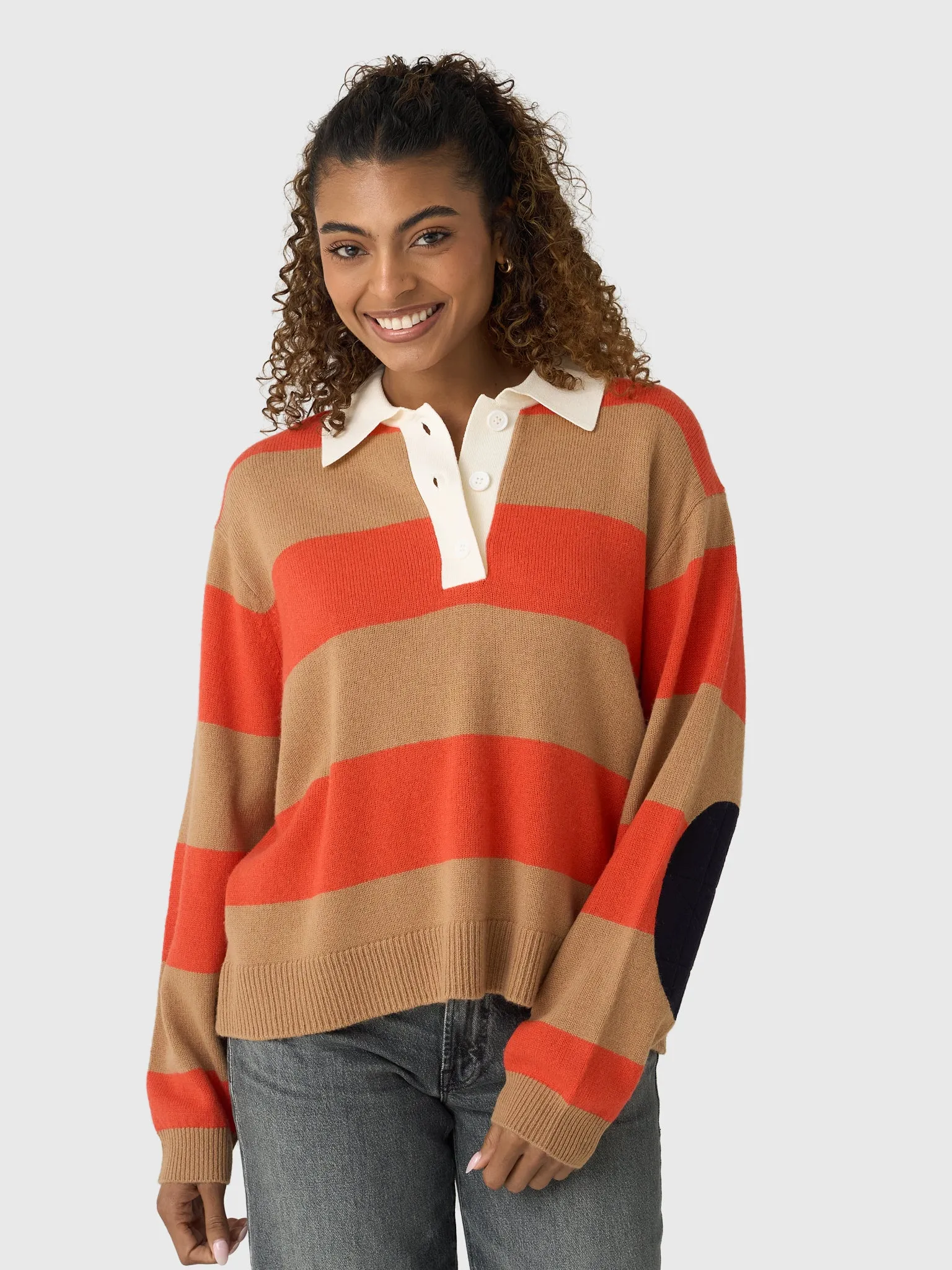 Essentiel Antwerp Women's Jezebel Striped Polo sold by Saint Bernard
