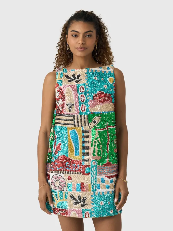 Alemais Women's Jazz Embellished Mini Dress sold by Saint Bernard