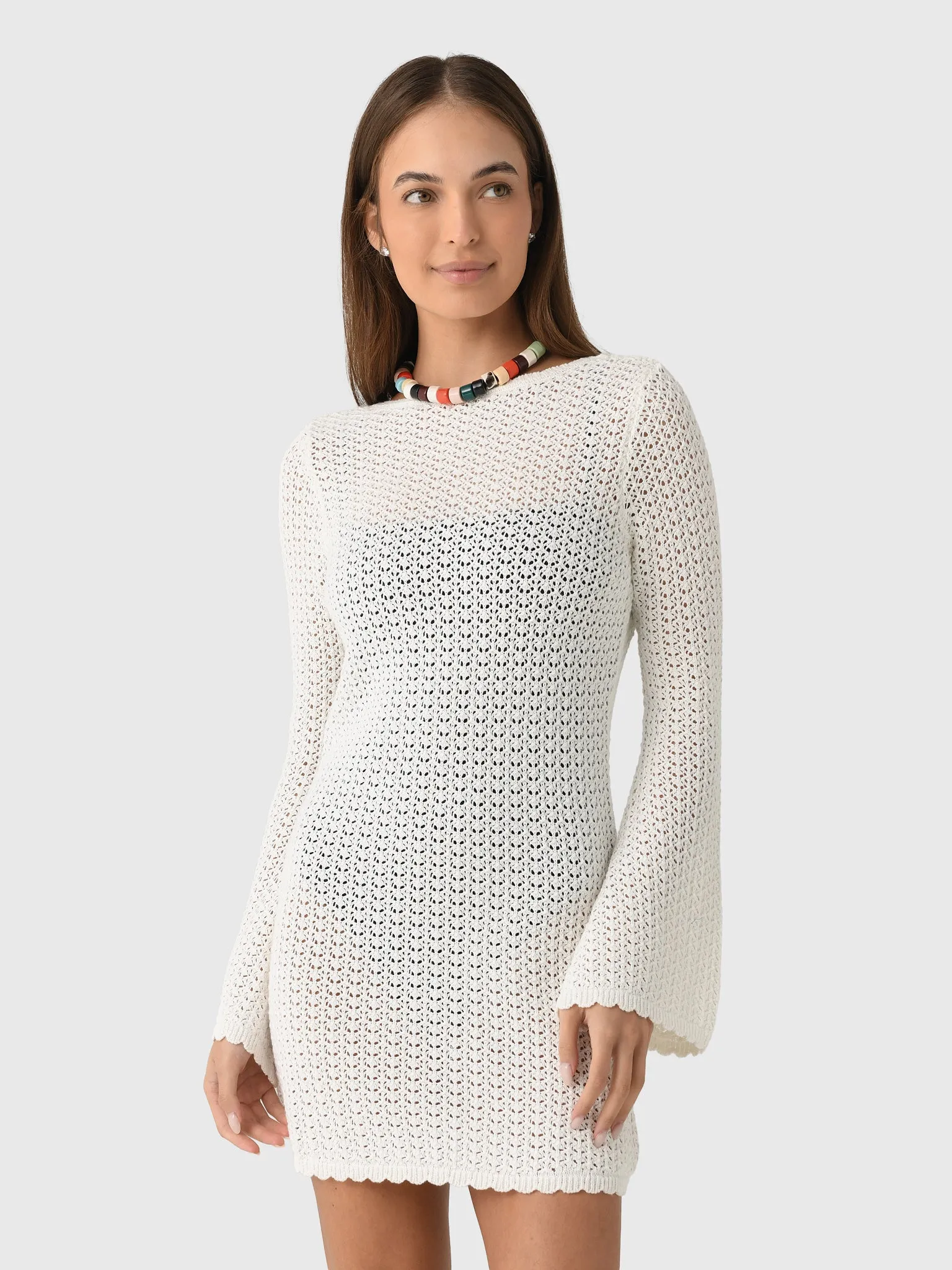 Peony Women's Pointelle Rosie Mini Dress sold by Saint Bernard