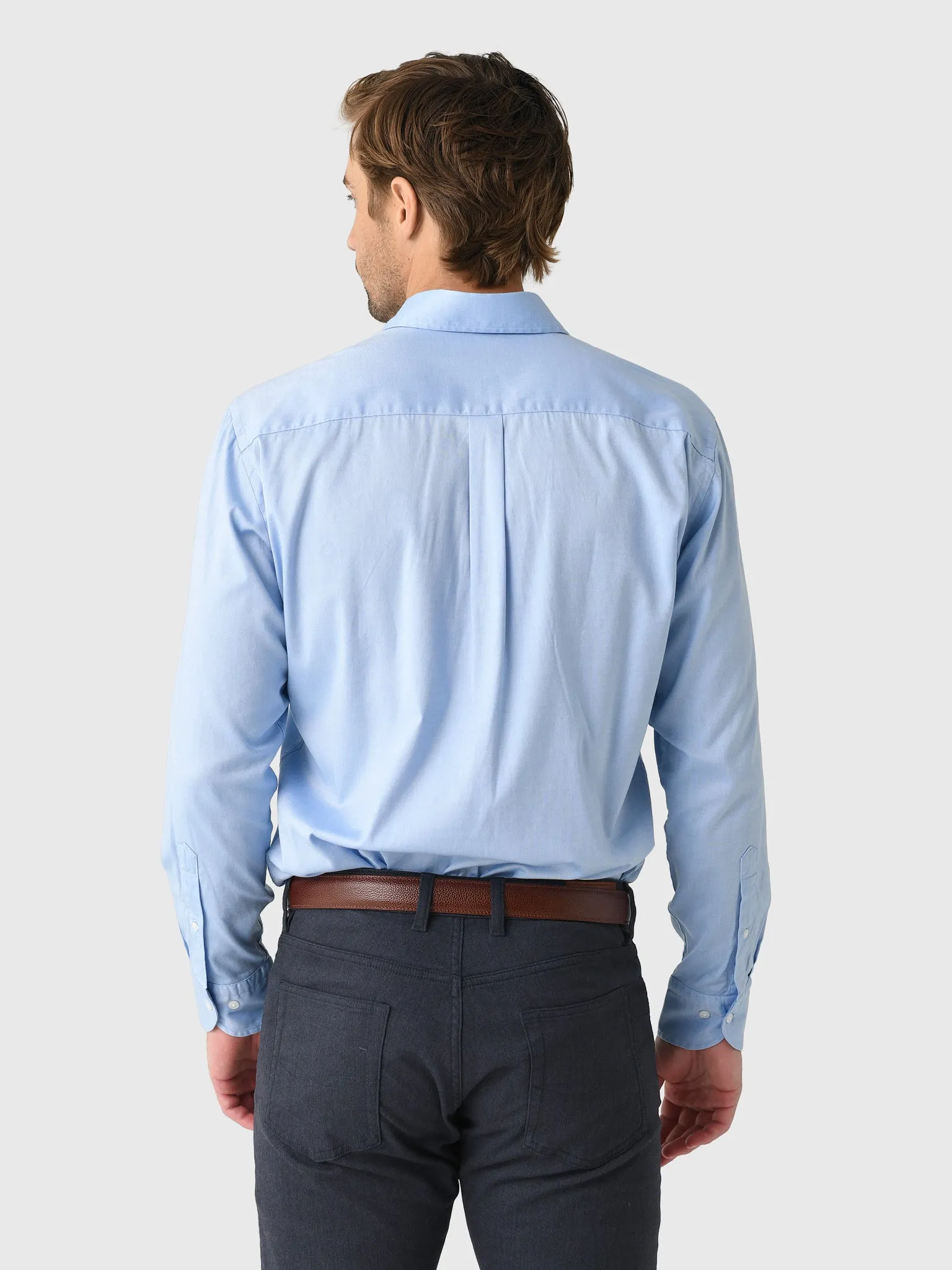 Peter Millar Crown Men's Campbell Perfect Pinpoint Cotton-Stretch Sport Shirt sold by Saint Bernard product image thumbnail 4