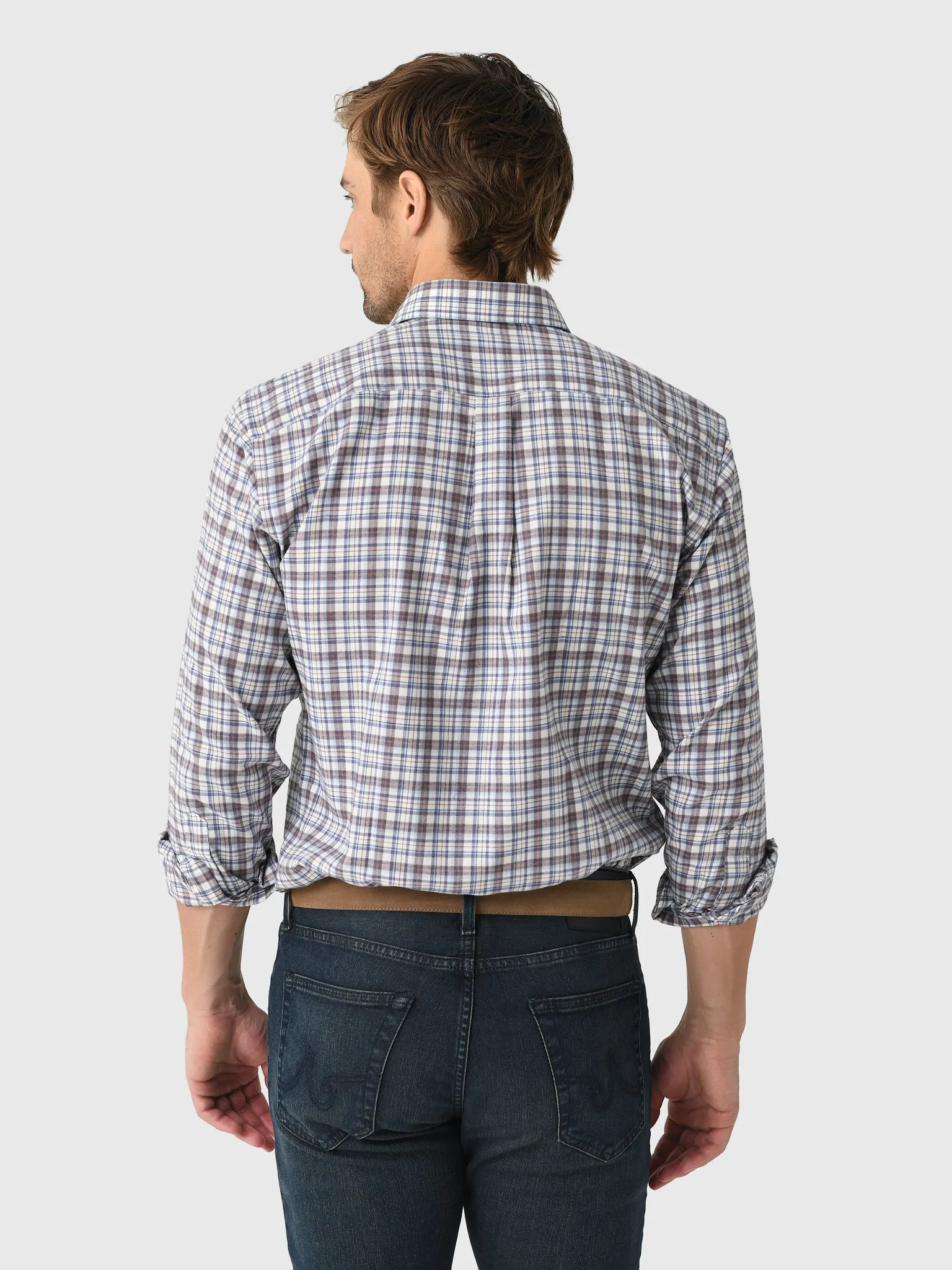 Peter Millar Crown Men's Waynesville Performance Flannel Sport Shirt sold by Saint Bernard product image thumbnail 4