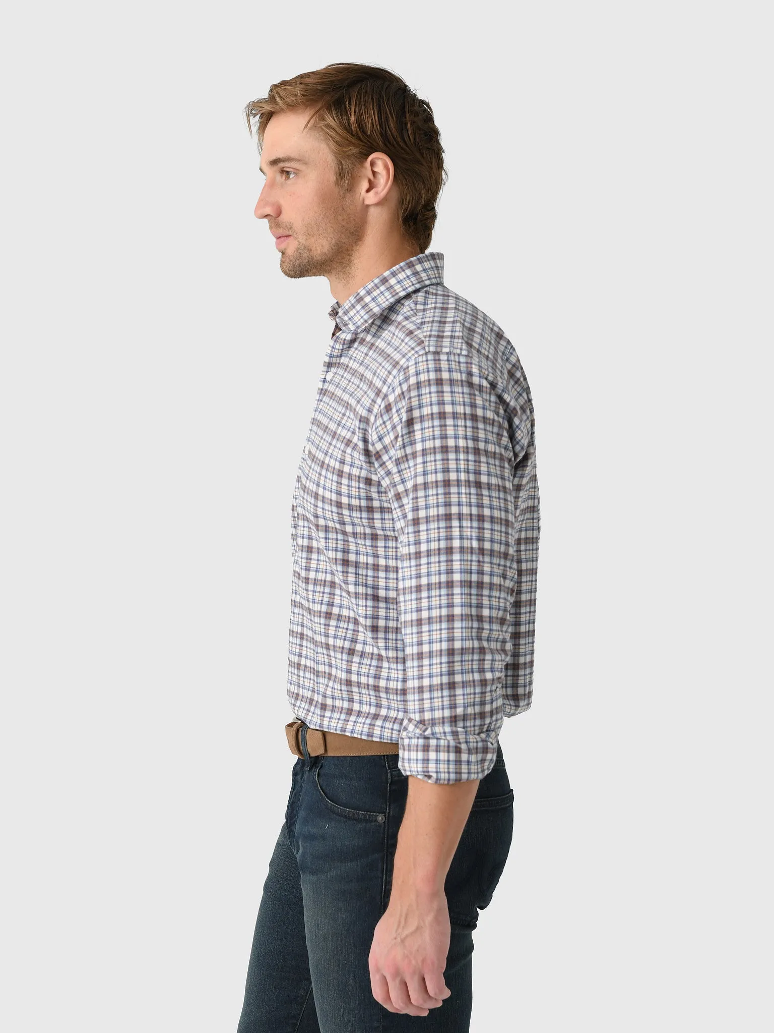 Peter Millar Crown Men's Waynesville Performance Flannel Sport Shirt sold by Saint Bernard product image thumbnail 3