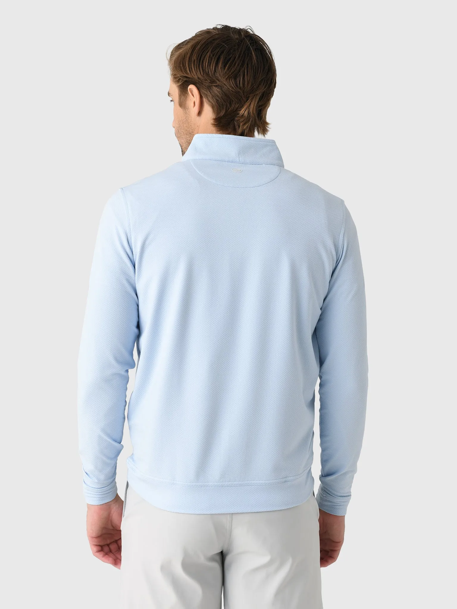 Peter Millar Crown Sport Men's Perth Cross-Hatch Performance Quarter-Zip sold by Saint Bernard product image thumbnail 4