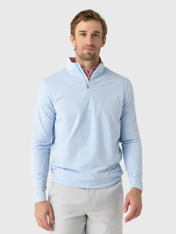 Peter Millar Crown Sport Men's Perth Cross-Hatch Performance Quarter-Zip sold by Saint Bernard