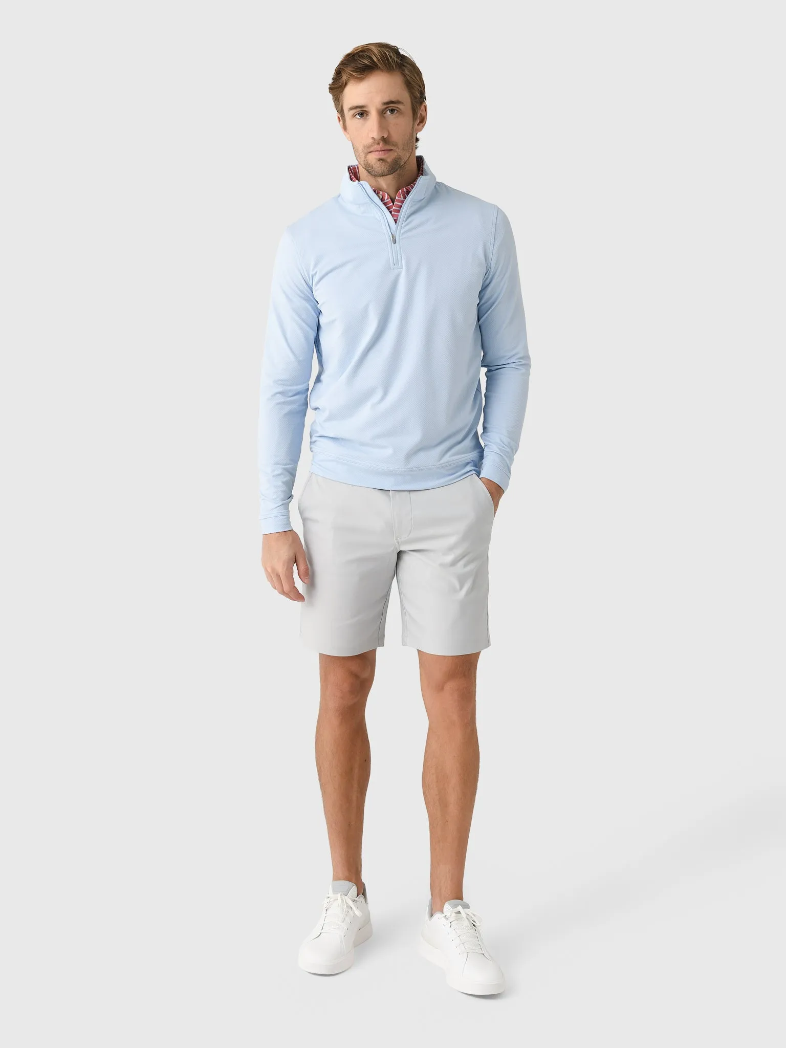 Peter Millar Crown Sport Men's Perth Cross-Hatch Performance Quarter-Zip sold by Saint Bernard product image thumbnail 2