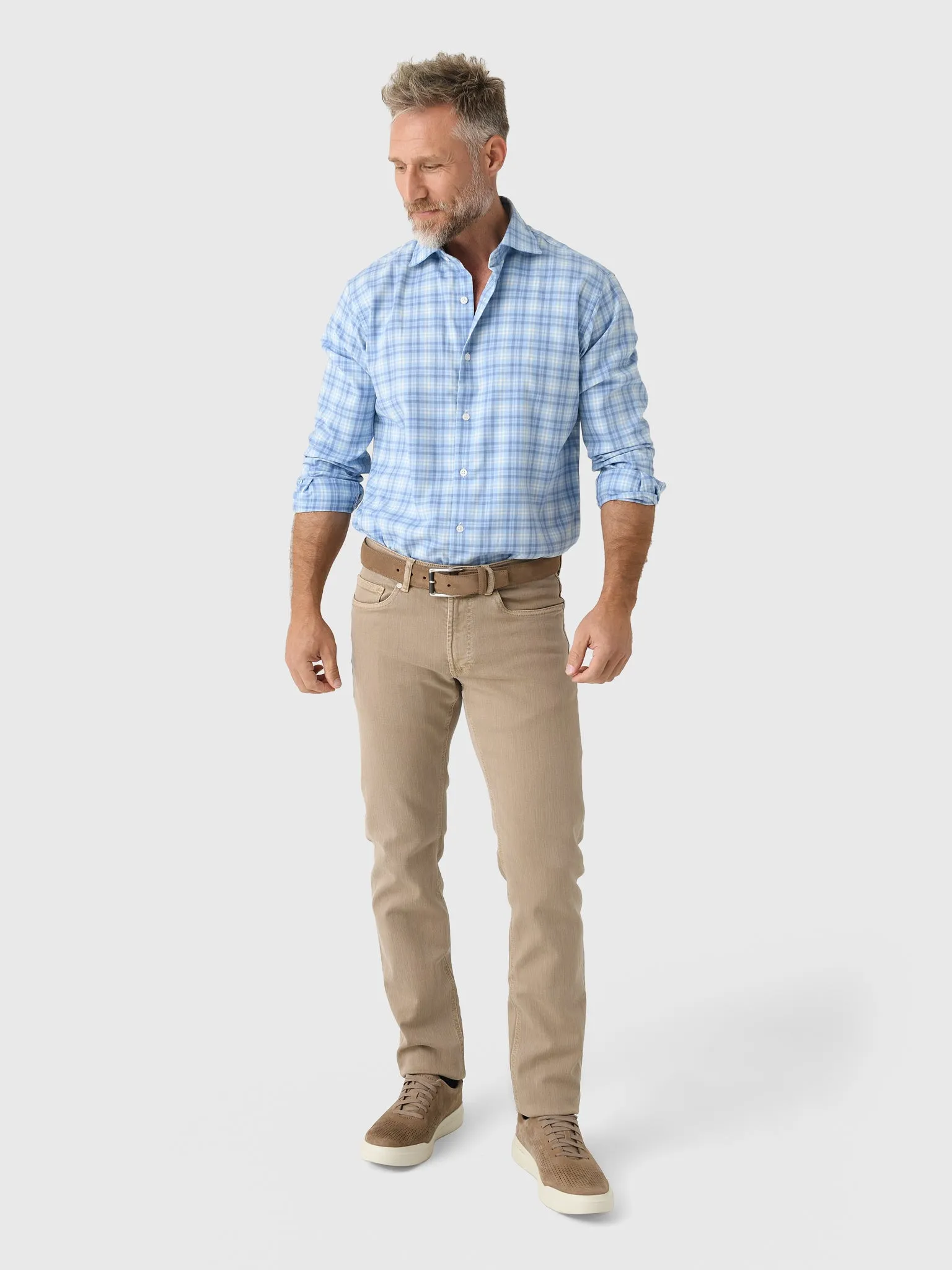 Peter Millar Crown Men's Bar Harbor Performance Flannel Sport Shirt sold by Saint Bernard product image thumbnail 4