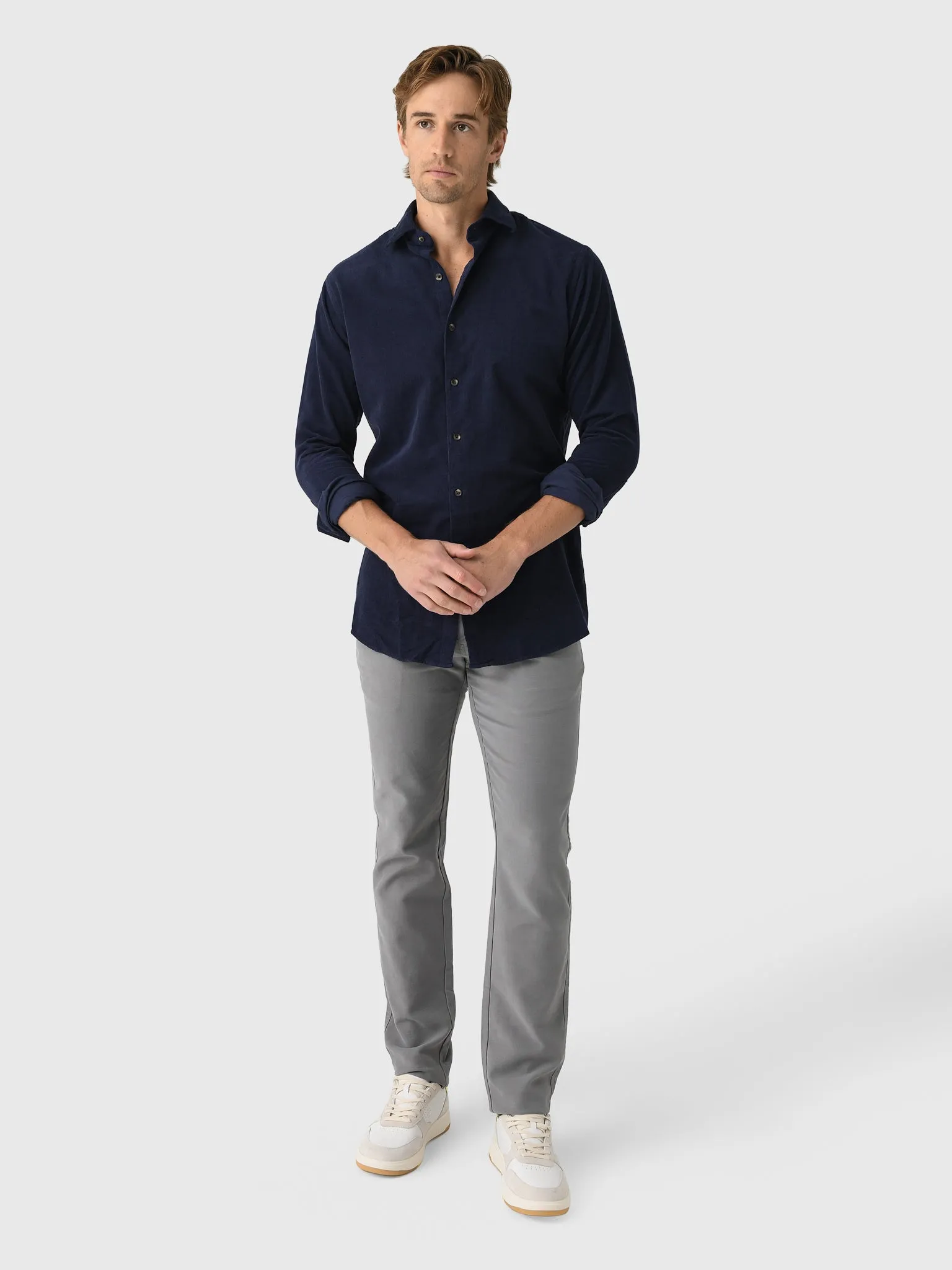 Peter Millar Crown Men's Aspen Cotton Cashmere Corduroy Sport Shirt sold by Saint Bernard product image thumbnail 4
