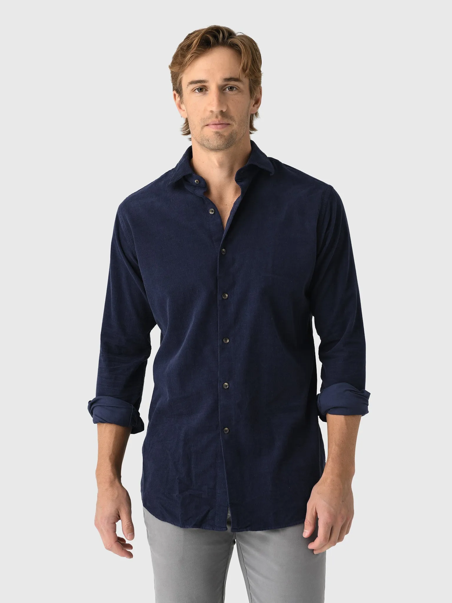 Peter Millar Crown Men's Aspen Cotton Cashmere Corduroy Sport Shirt sold by Saint Bernard product image thumbnail 3