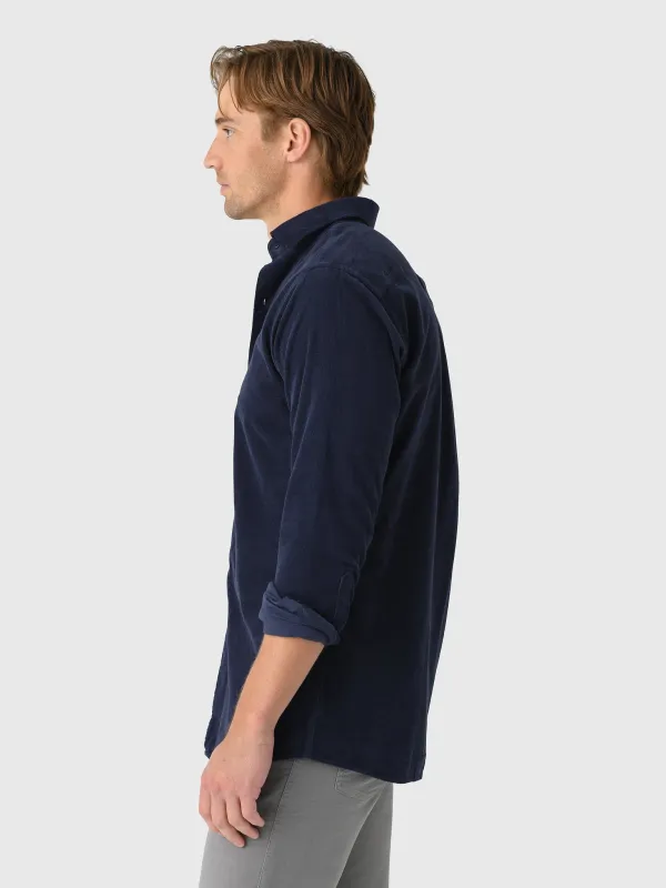 Peter Millar Crown Men's Aspen Cotton Cashmere Corduroy Sport Shirt made by Peter Millar