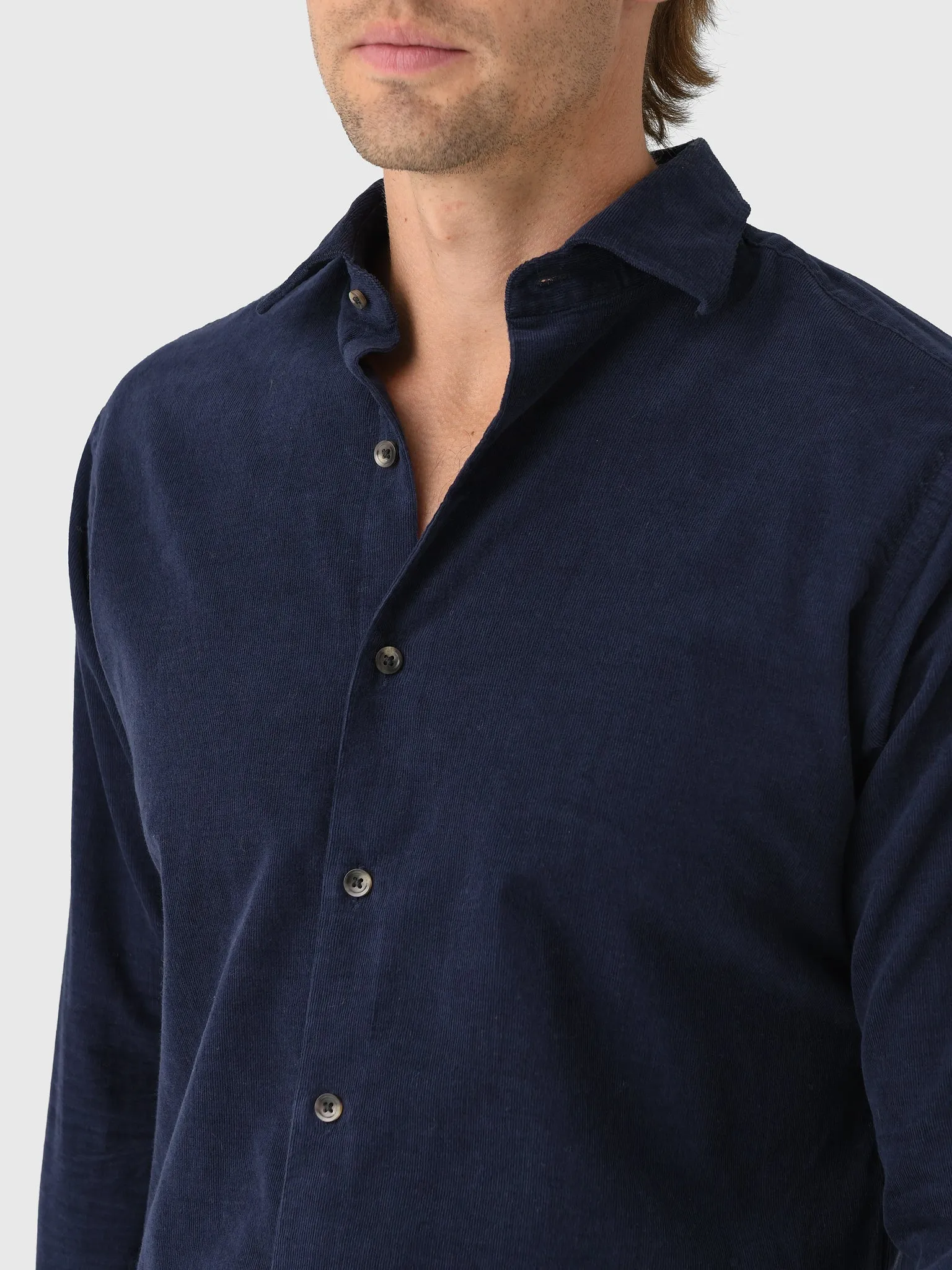 Peter Millar Crown Men's Aspen Cotton Cashmere Corduroy Sport Shirt sold by Saint Bernard product image thumbnail 2