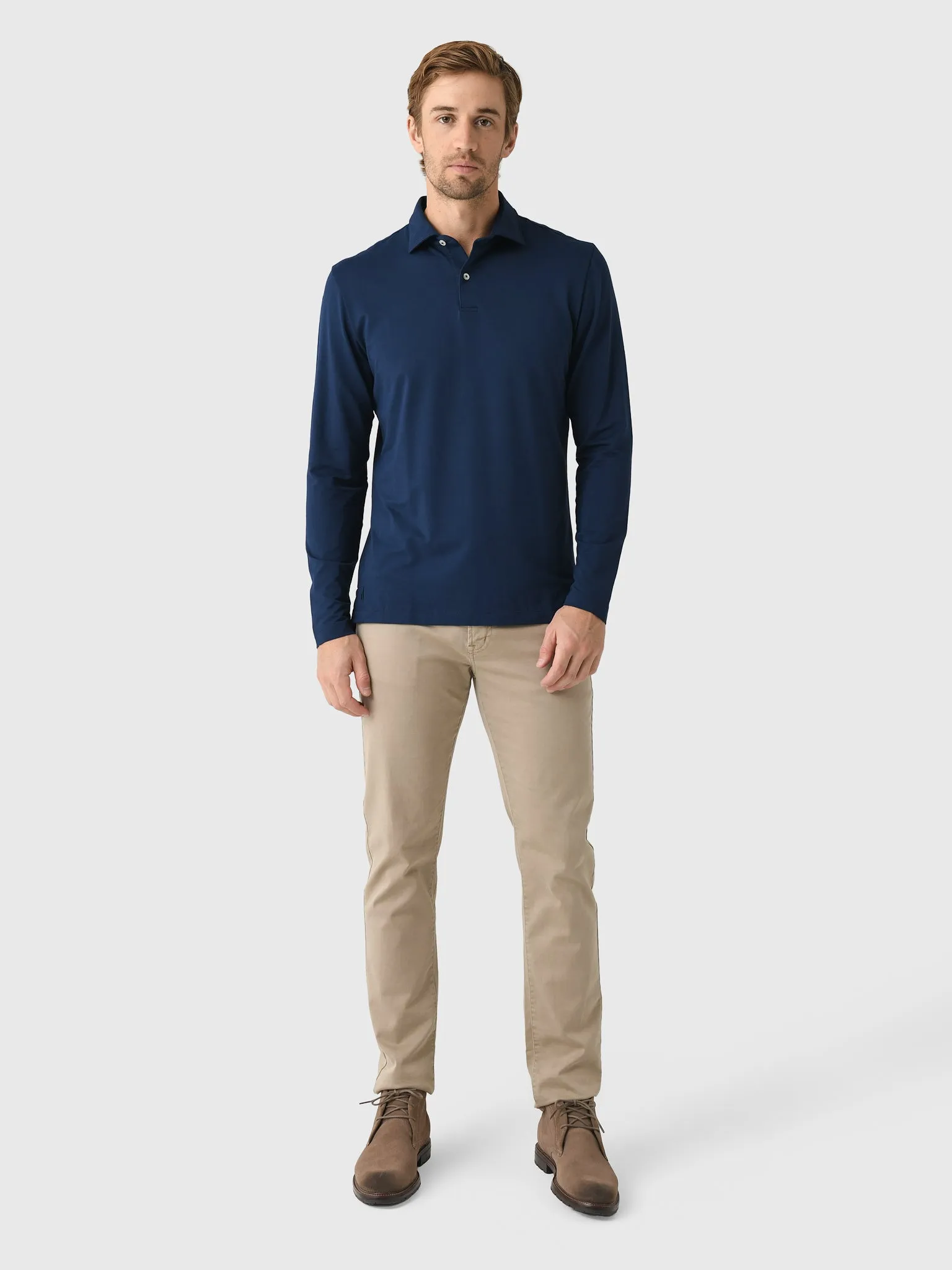 Johnnie-O Men's Idris Top Shelf Long Sleeve Polo sold by Saint Bernard product image thumbnail 2