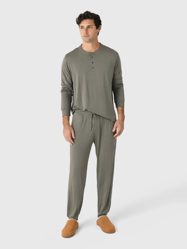Eberjey Men's Henry Long Sleeve Pajama Set made by Eberjey