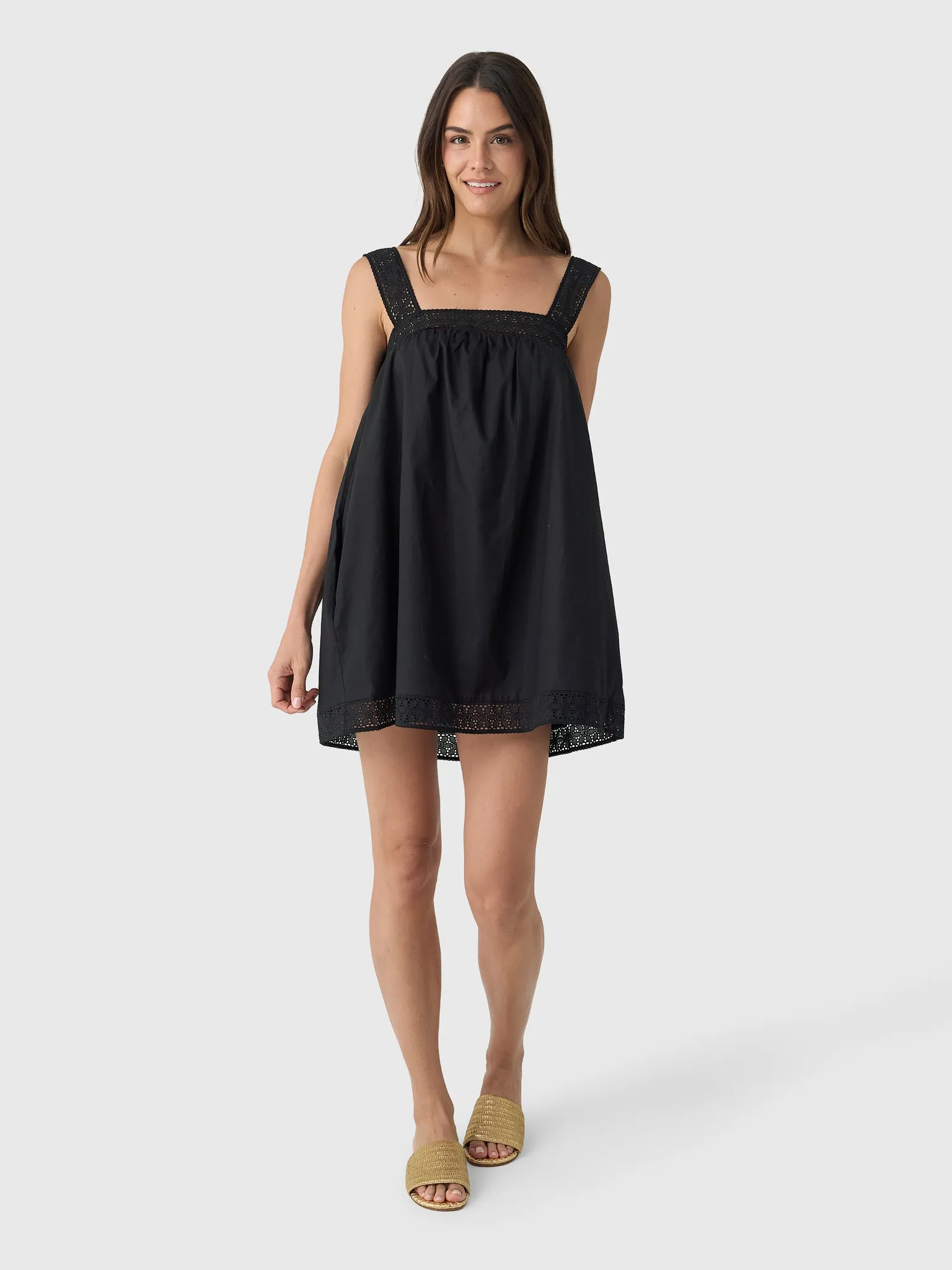 Peony Women's Broderie Mini Dress sold by Saint Bernard product image thumbnail 2