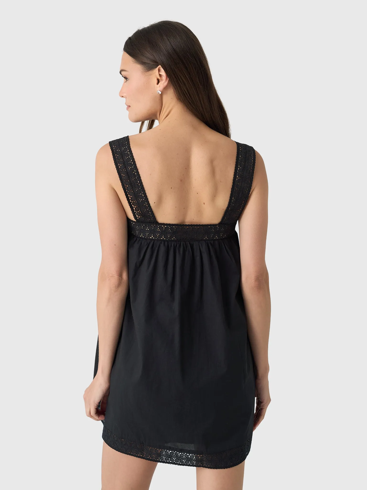 Peony Women's Broderie Mini Dress sold by Saint Bernard product image thumbnail 4