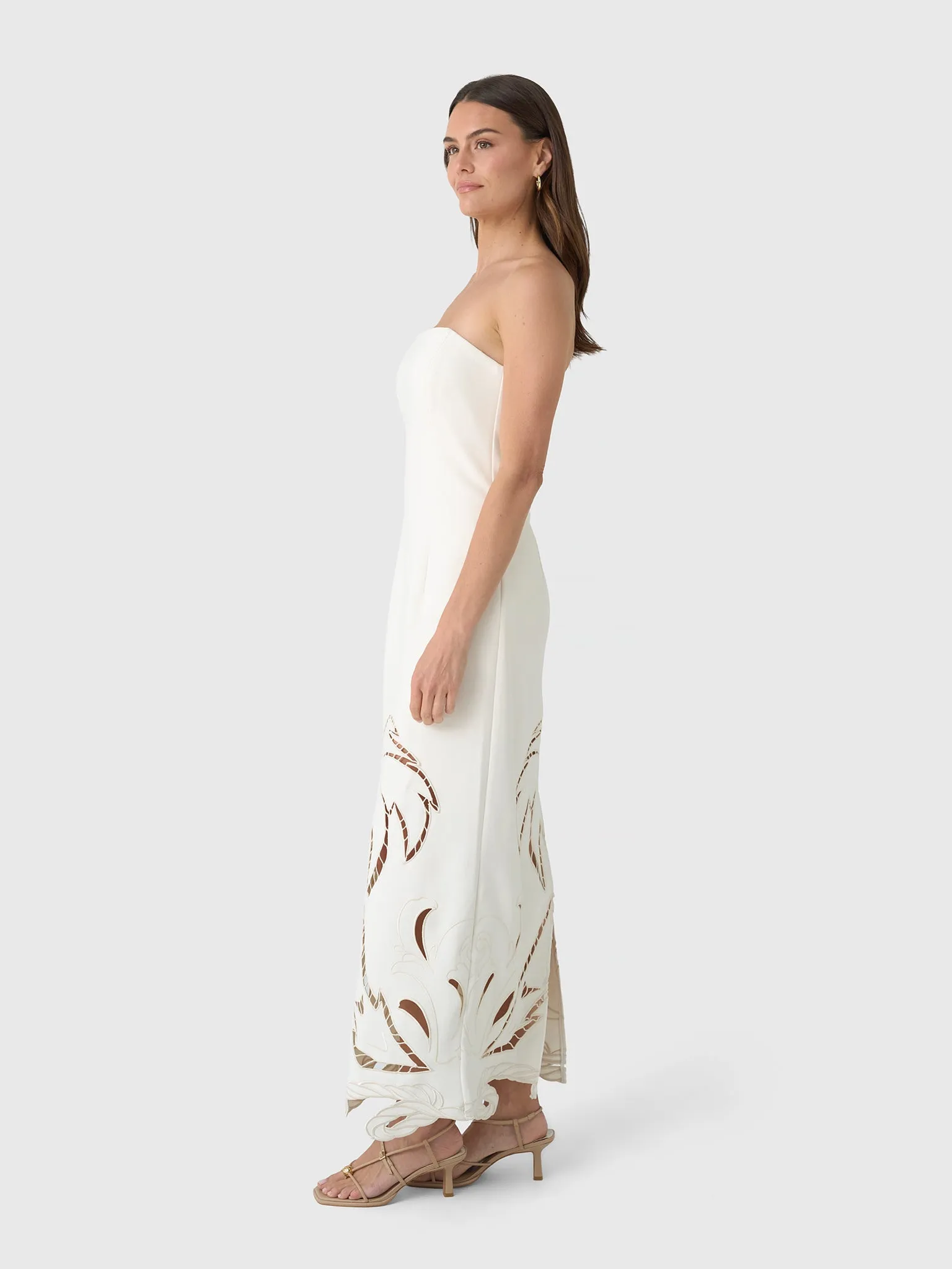 Leo Lin Women's Rayna Palm Bustier Maxi Dress sold by Saint Bernard product image thumbnail 2