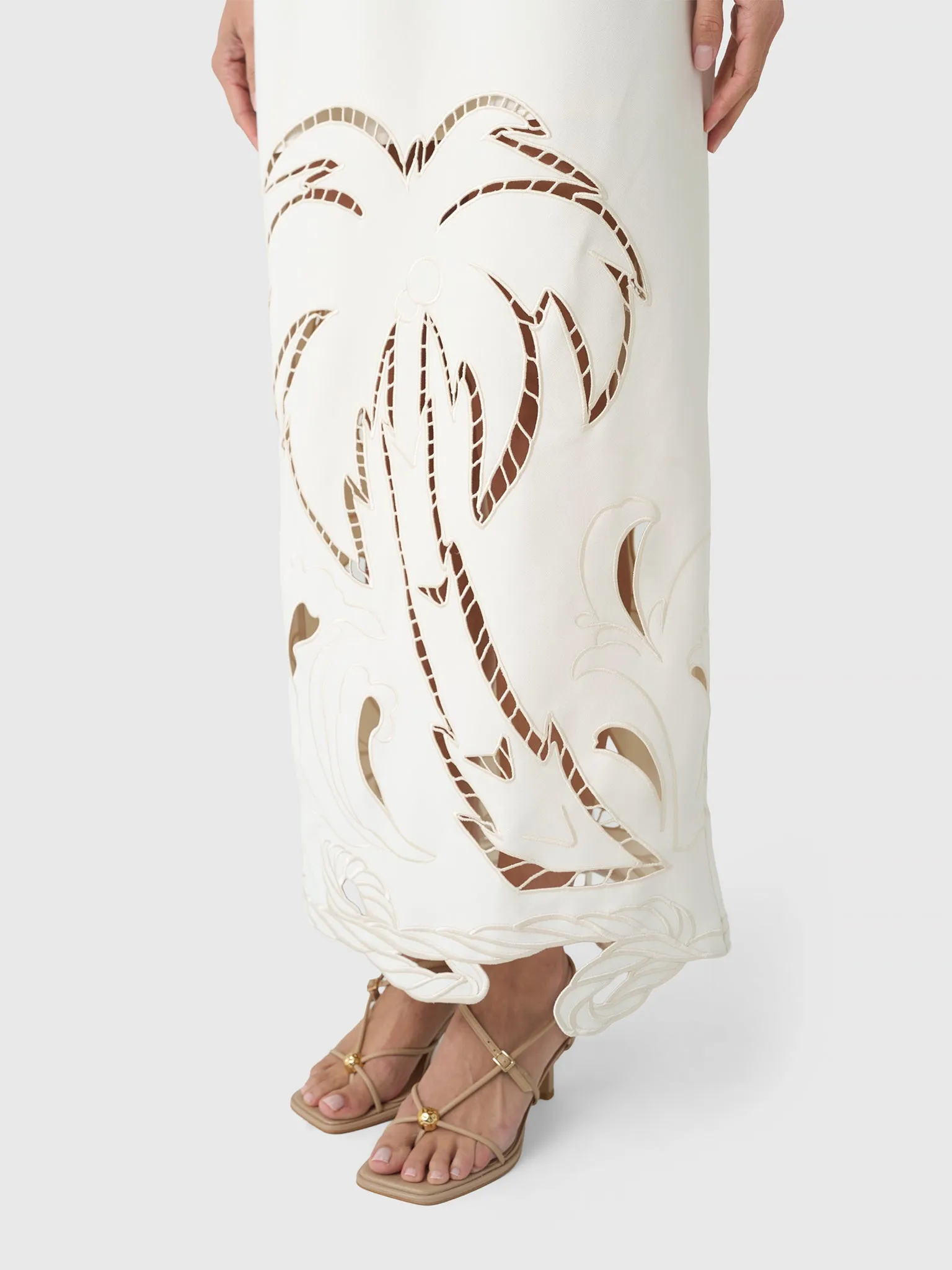 Leo Lin Women's Rayna Palm Bustier Maxi Dress sold by Saint Bernard product image thumbnail 4