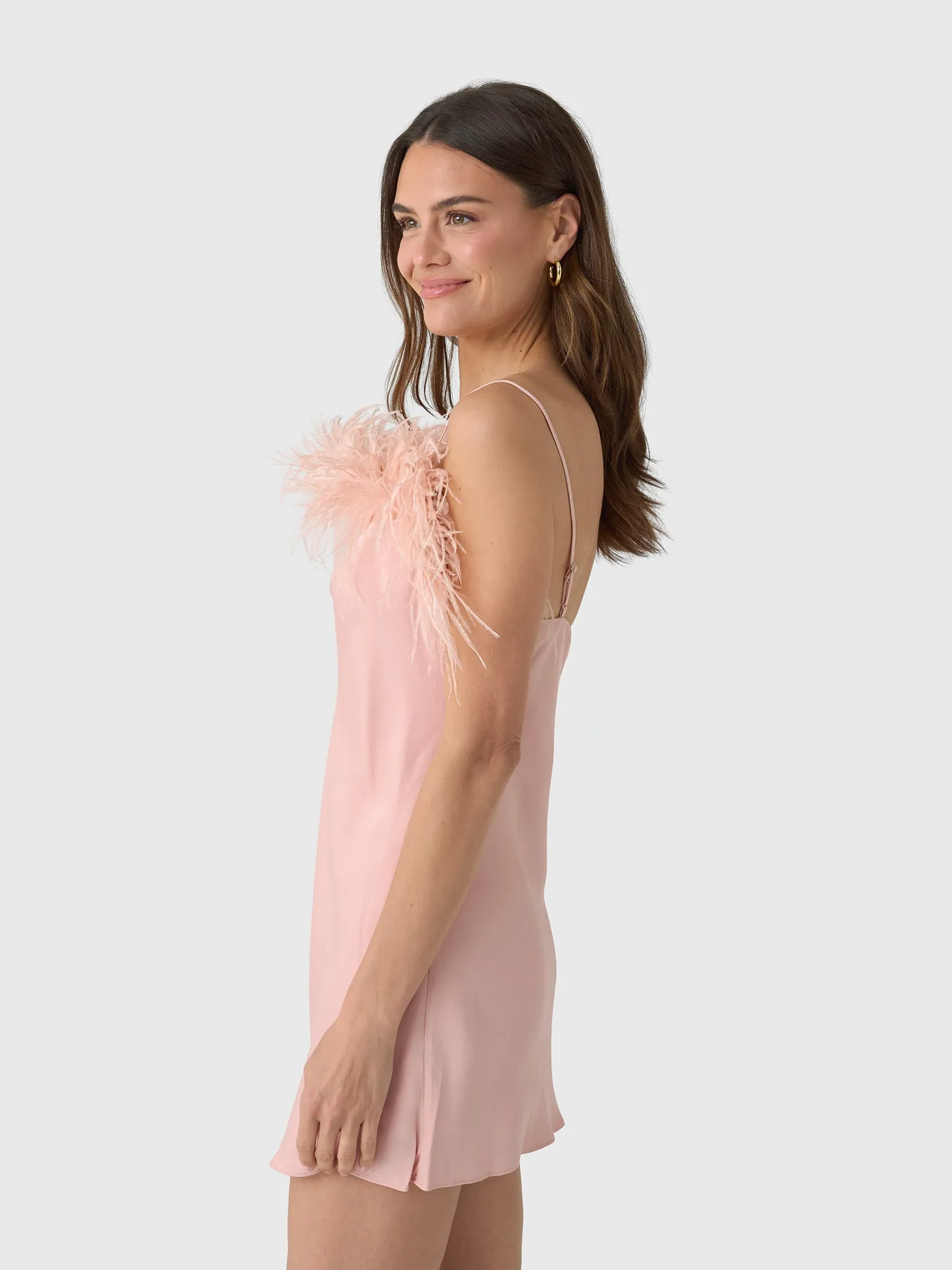 ALC Women's Opal Feather Trimmed Mini Dress sold by Saint Bernard product image thumbnail 3