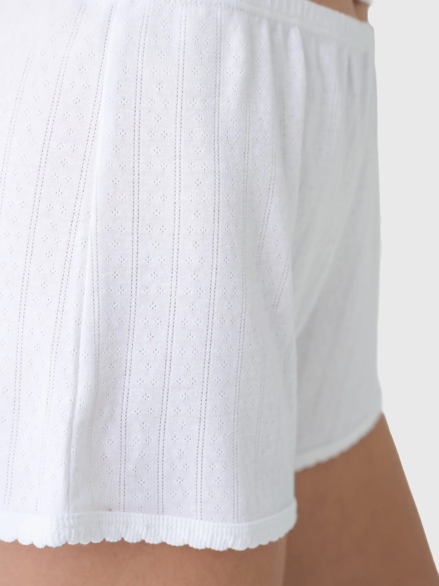 Leset Women's Pointelle Mini Short sold by Saint Bernard product image thumbnail 5