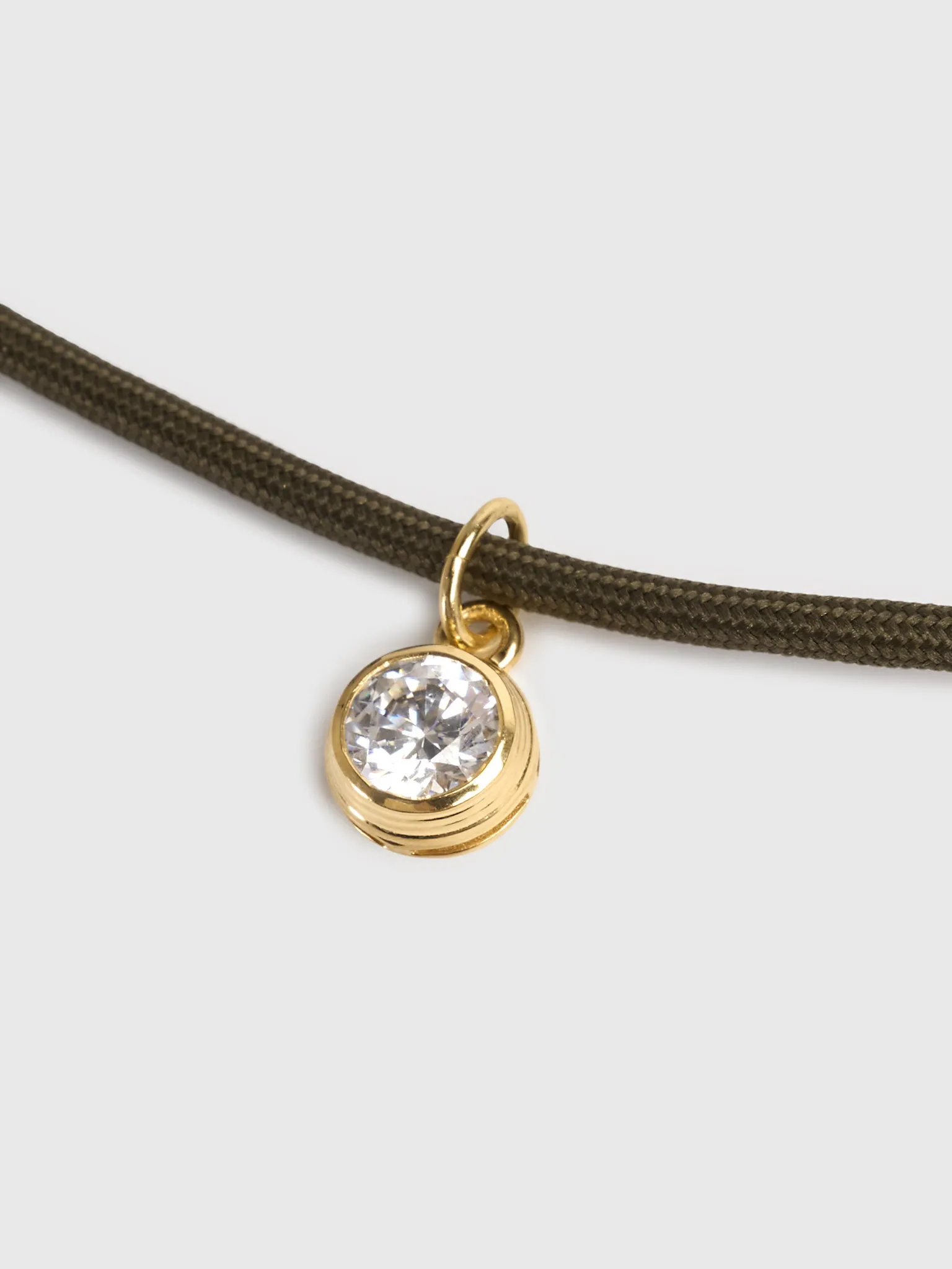 Hart Umber Brown Cord Bezel Charm Necklace sold by Saint Bernard product image thumbnail 3