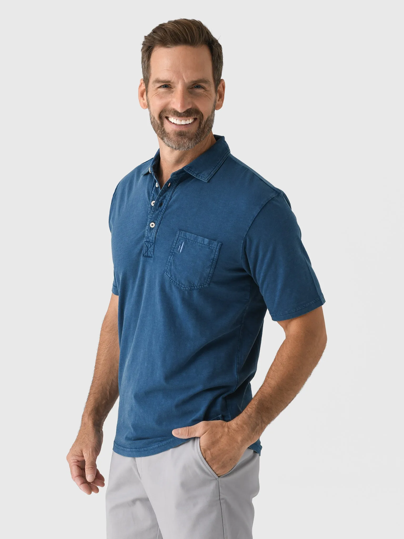 Johnnie-O Men's Coastal Wash Original 4-Button Polo sold by Saint Bernard product image thumbnail 3
